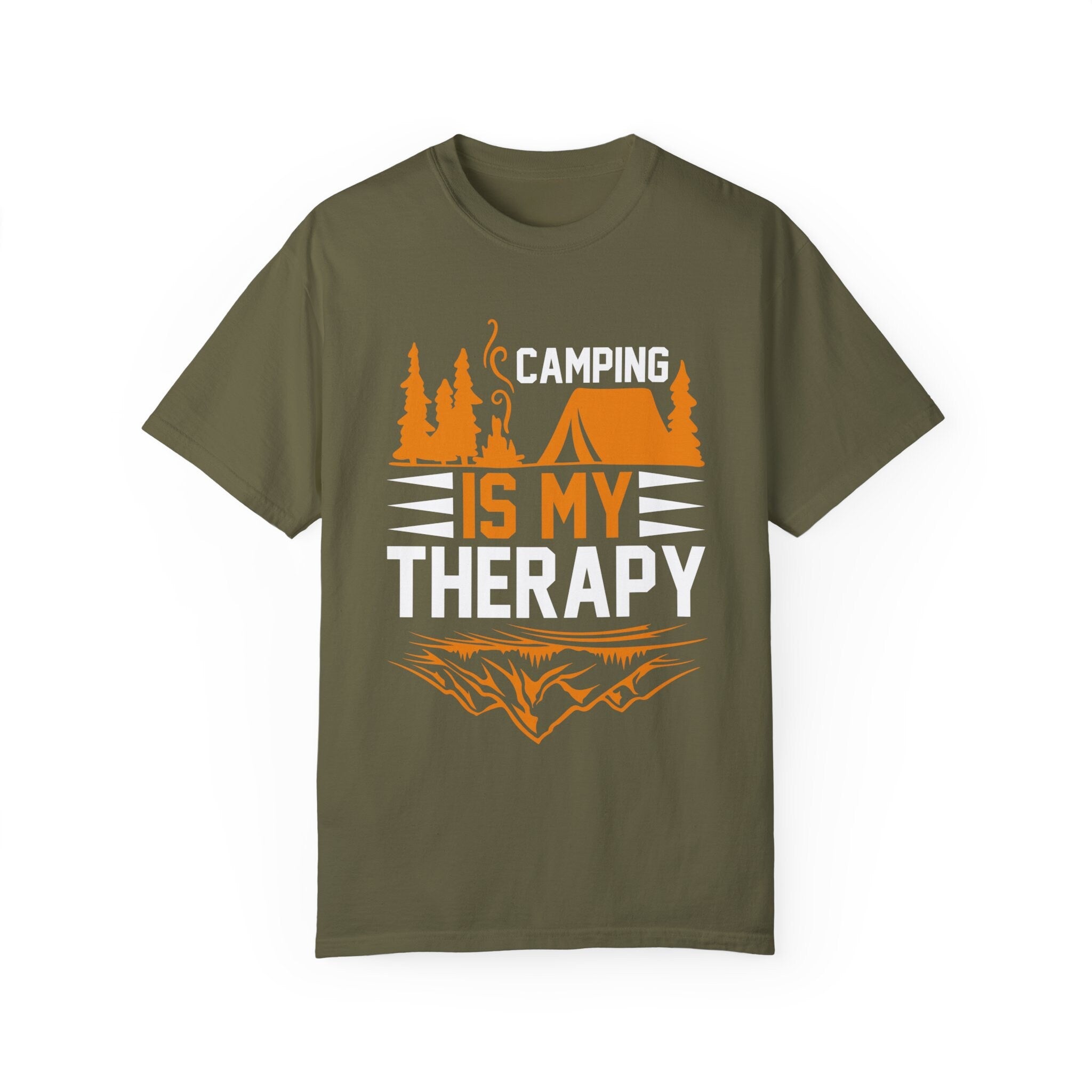 Camping is my therapy, Family Vacation, Summer vibes , camping Retro Summer, Vacation Squad Shirt, Funny  T-shirt