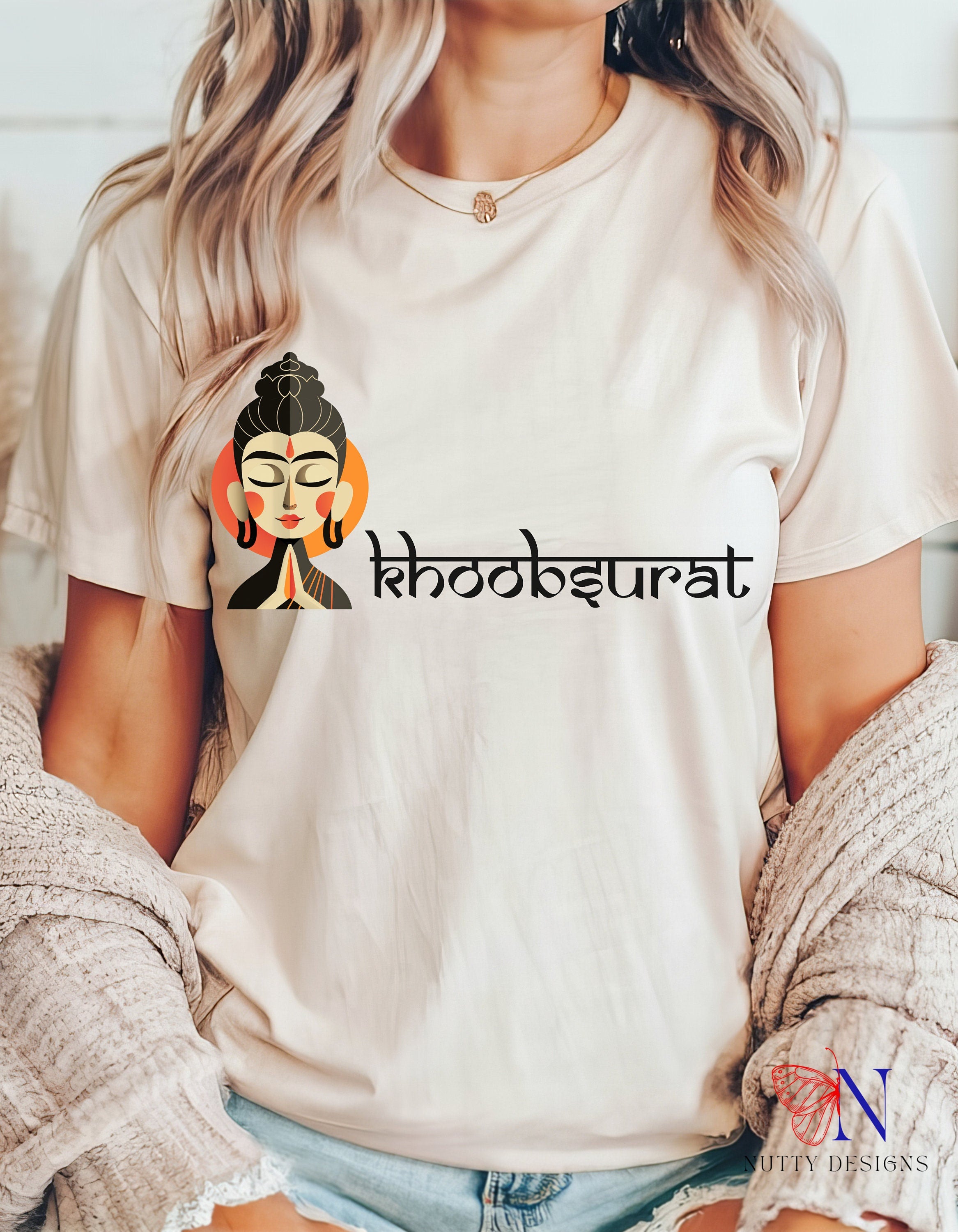 Khoobsurat Funny Indian slogan pride gift Desi Swag Pakistani tshirt Brown humor T-shirt Punny tee shirt Unisex  Tee