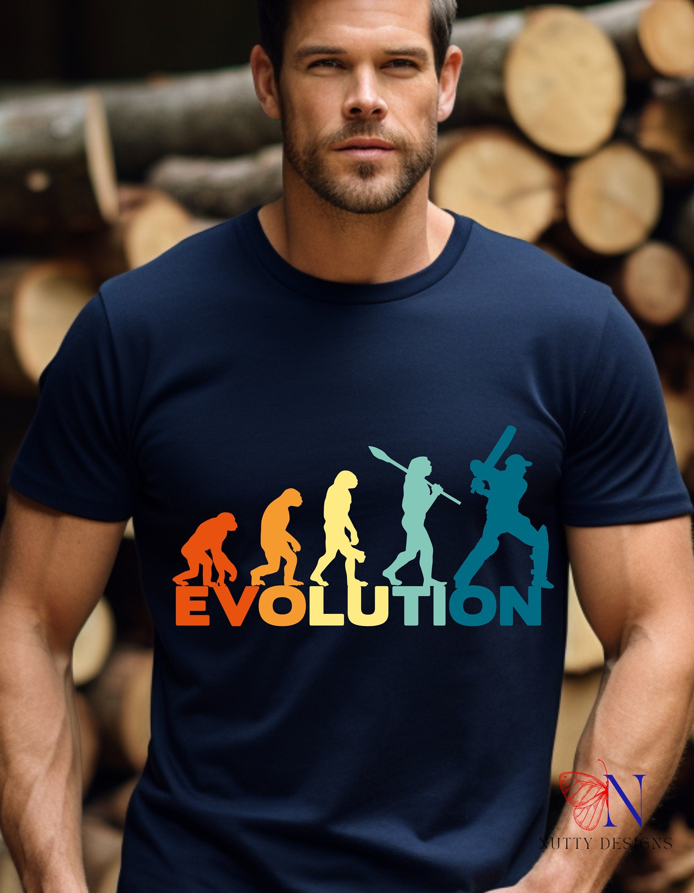 Evolution -Cricket Unique  fashion cricket lover gift tshirt, IPL/T20 world cup t-shirt,  Funny Jersey Short Sleeve Tee