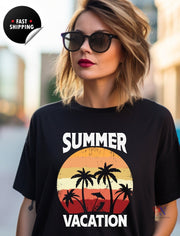 Summer Vacation teeshirt beach cool tshirt with comfort color  T-shirt