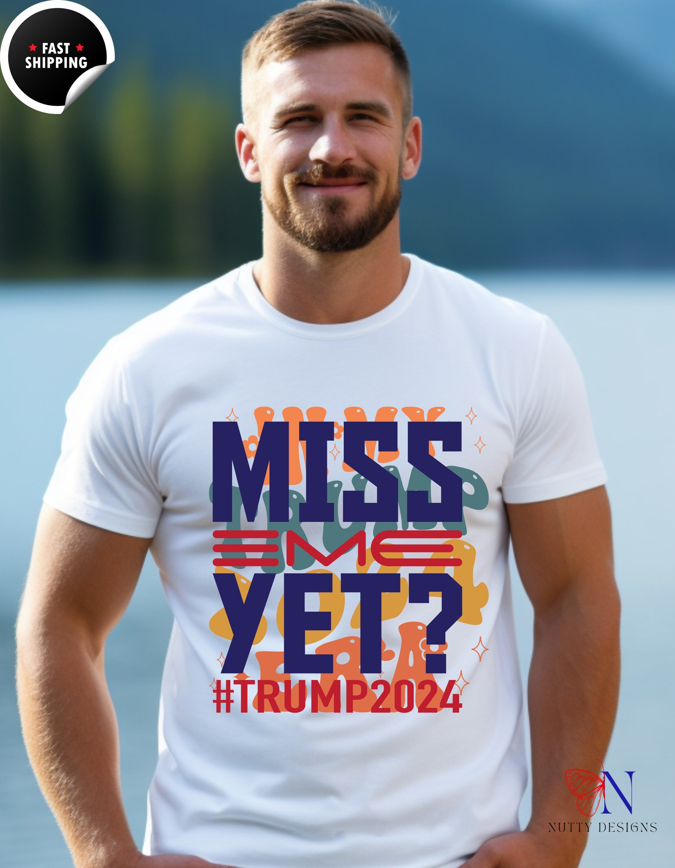 Miss Me Yet #Trump2024 Shirt, Trump 2024 Tee, Presidential Election Republican tshirt, Trump Train 2024, Unisex T-Shirt