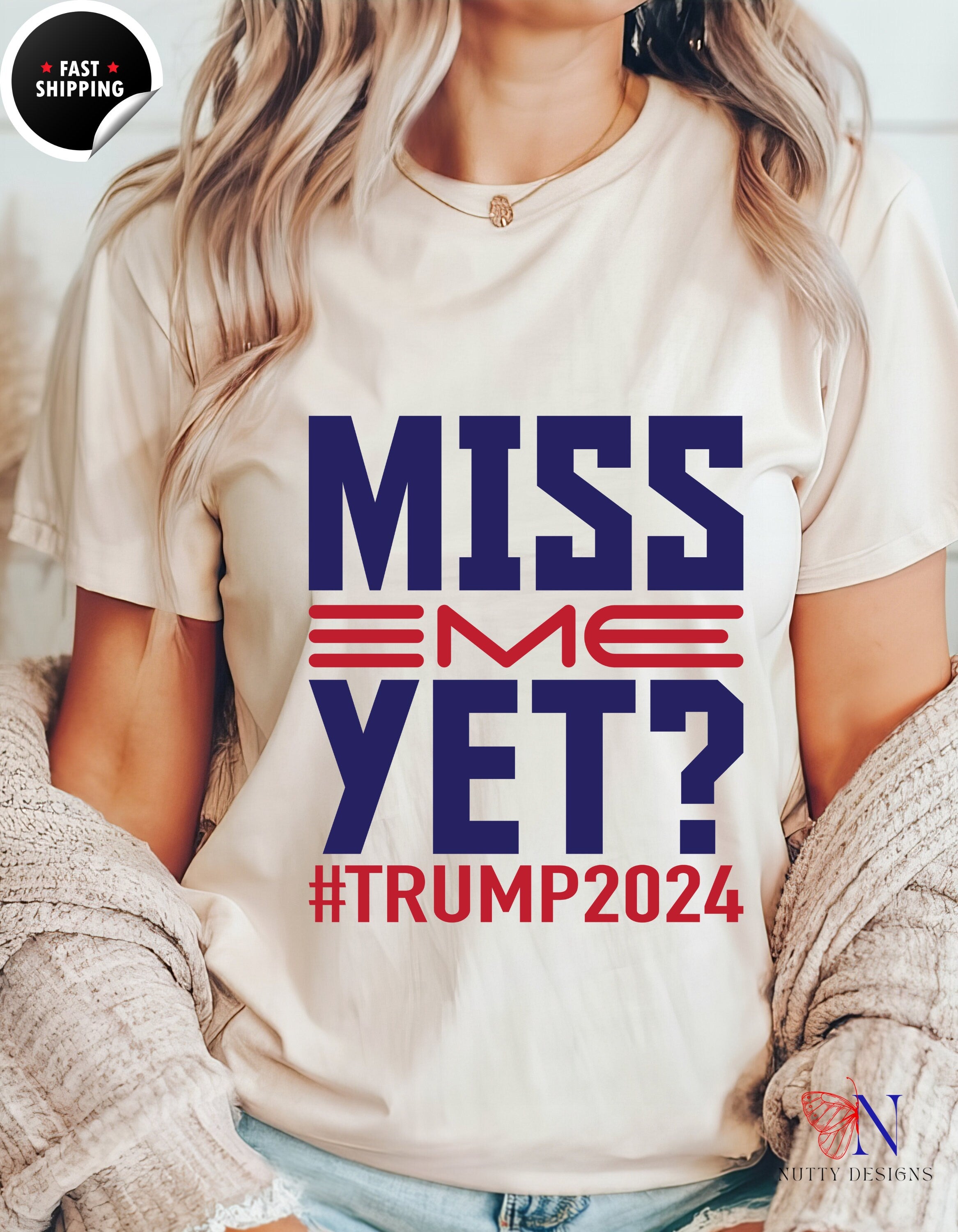 Miss Me Yet #Trump2024 Shirt, Trump 2024 Tee, Presidential Election Republican tshirt, Trump Train 2024, Unisex T-Shirt