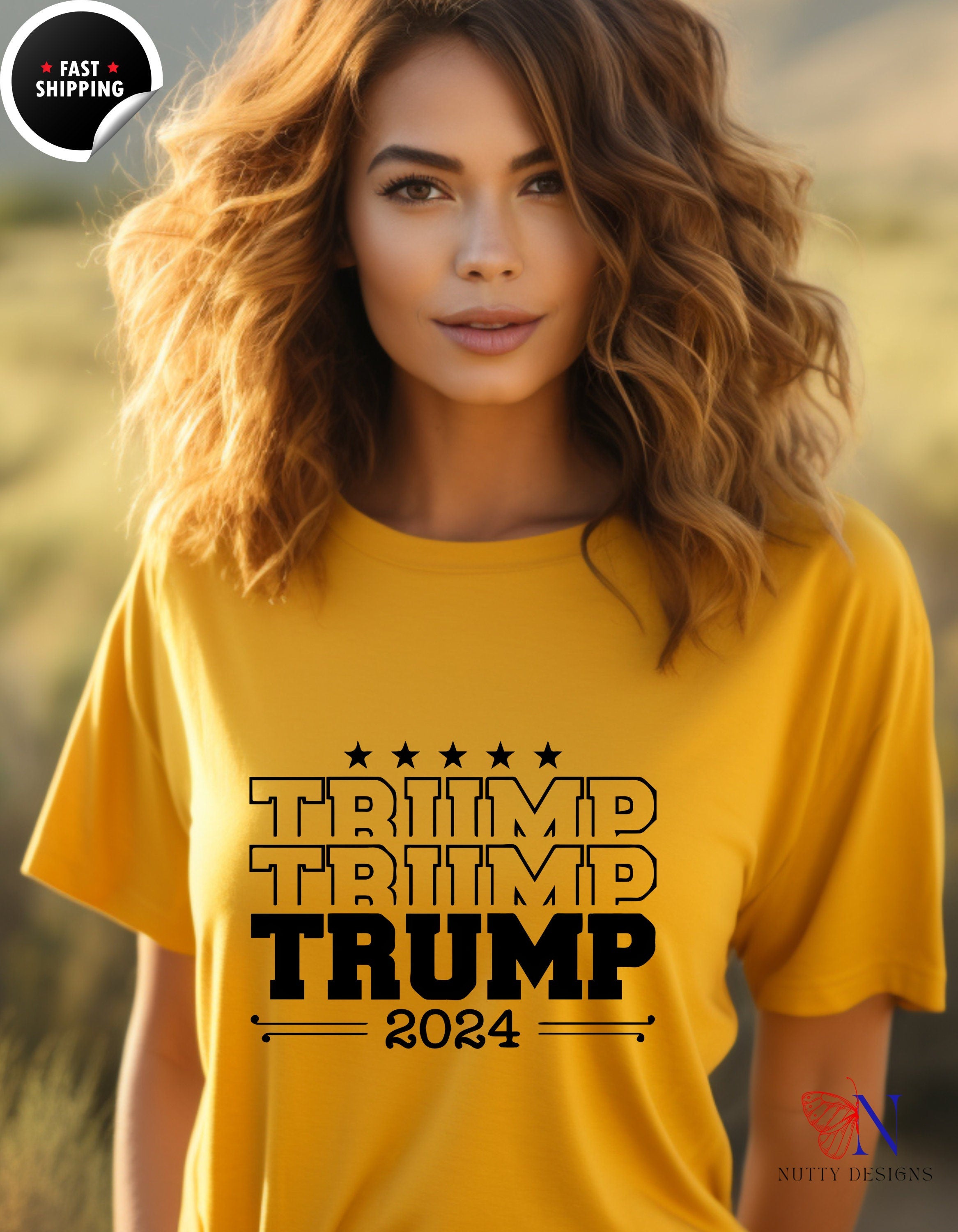 Trump 2024 Shirt, Pro-Trump tee, Pro America Republican tShirt, Republican Gifts, Patriotic Gifts, Comfort Colors Unisex shirt