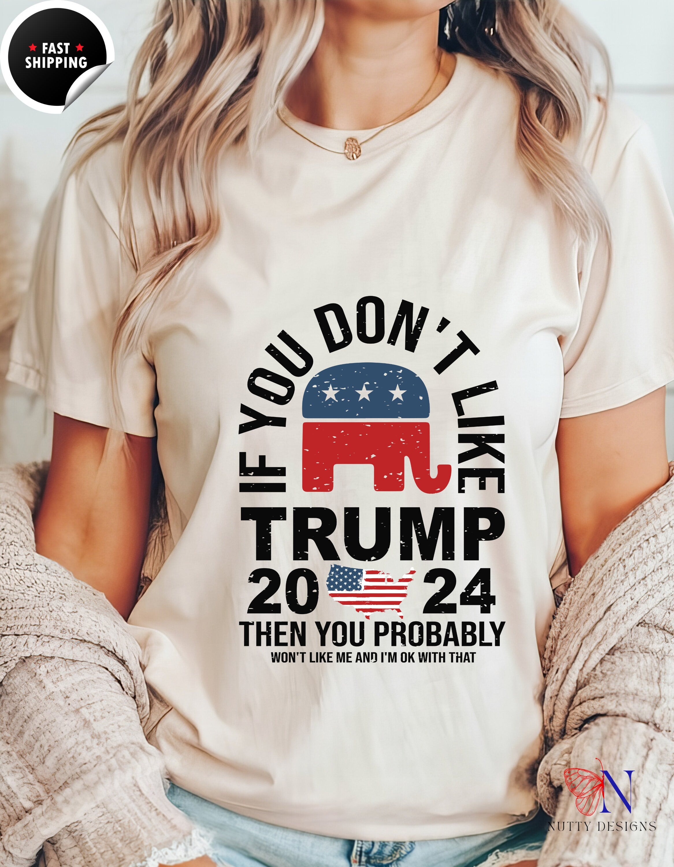 If you don't like Trump, then you probably won't like me and I'm ok with that tshirt, Presidential Election Republican Shirt unisex T-Shirt