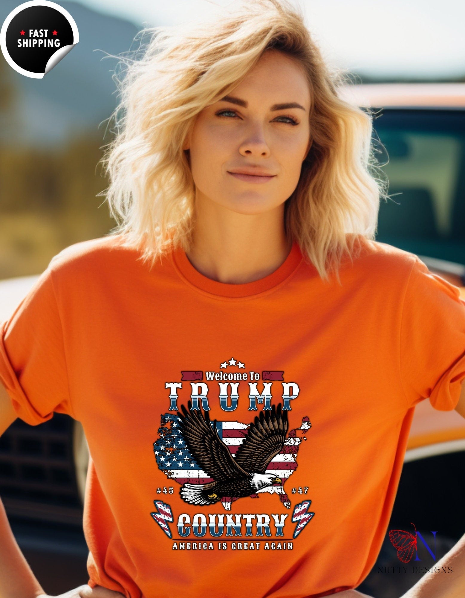 Welcome to Trump Country, American is Great Again, US Election 2024 tee, Republican supporter Presidential Campaign tee