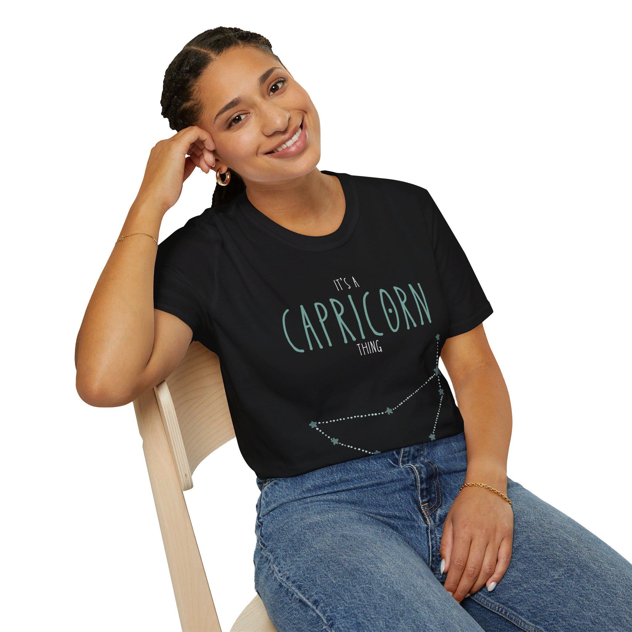 Capricorn T-Shirt, Astrology Unisex Tee, Star Sign Constellation, Horoscope Gift for Astrology Lovers, Zodiac Print Top