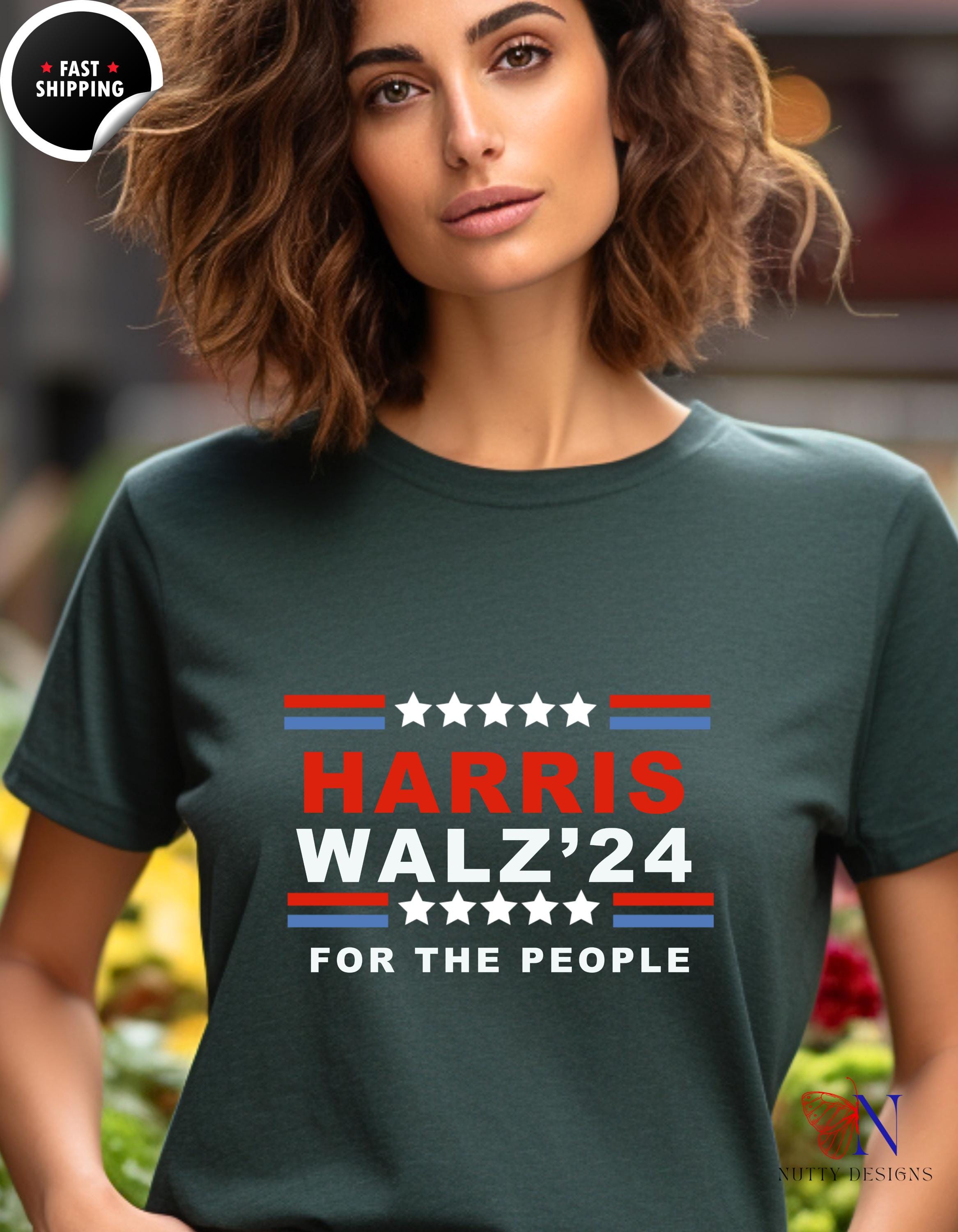 Harris Walz 2024 Democratic Election Tee - Kamala Harris POTUS Supporter Shirt, Liberal, Reproductive Rights T-Shirt