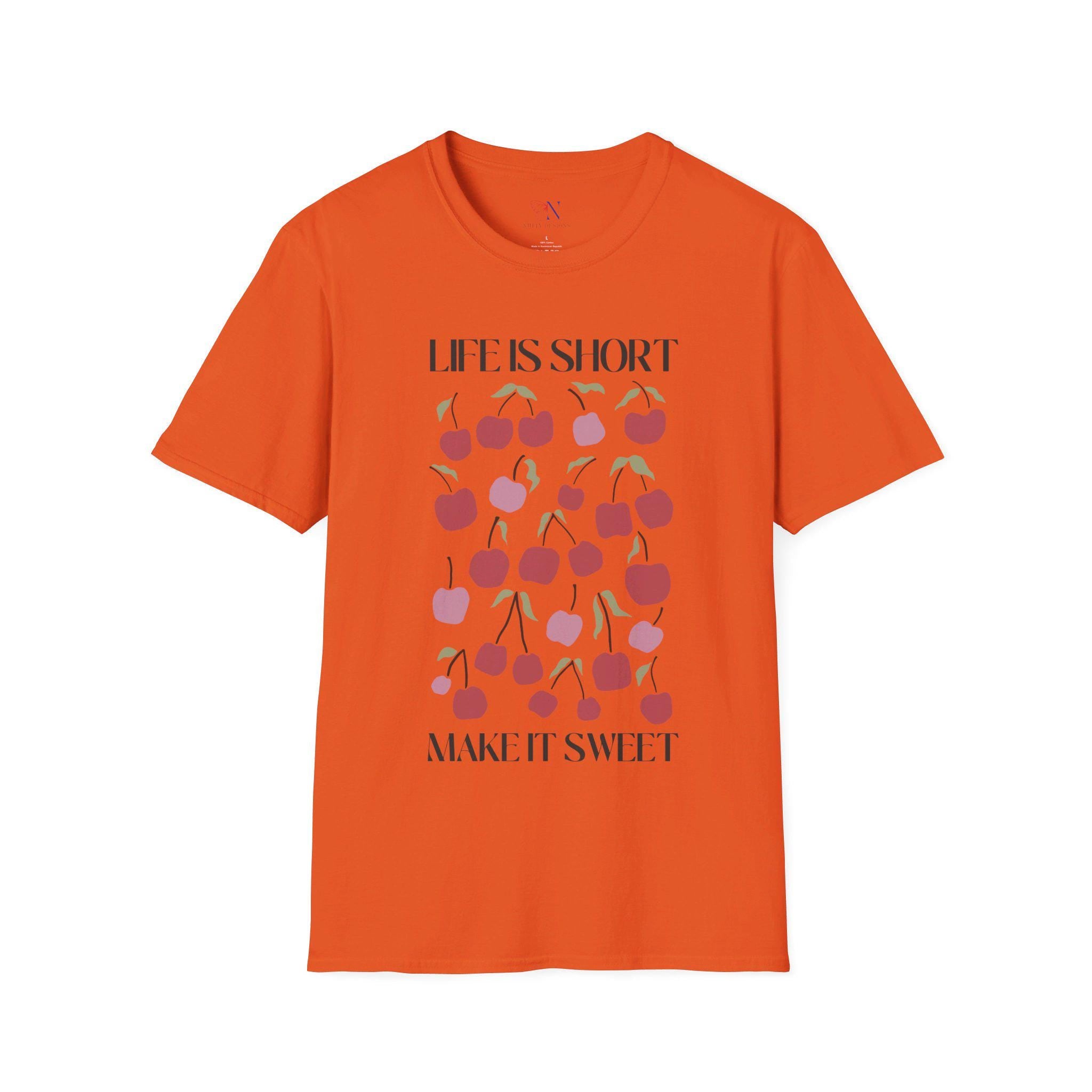 Motivational Tee Shirt: Life is Short, Make it Sweet - Cute, Inspiring Graphic Tee for Positive Vibes Everyday Wear
