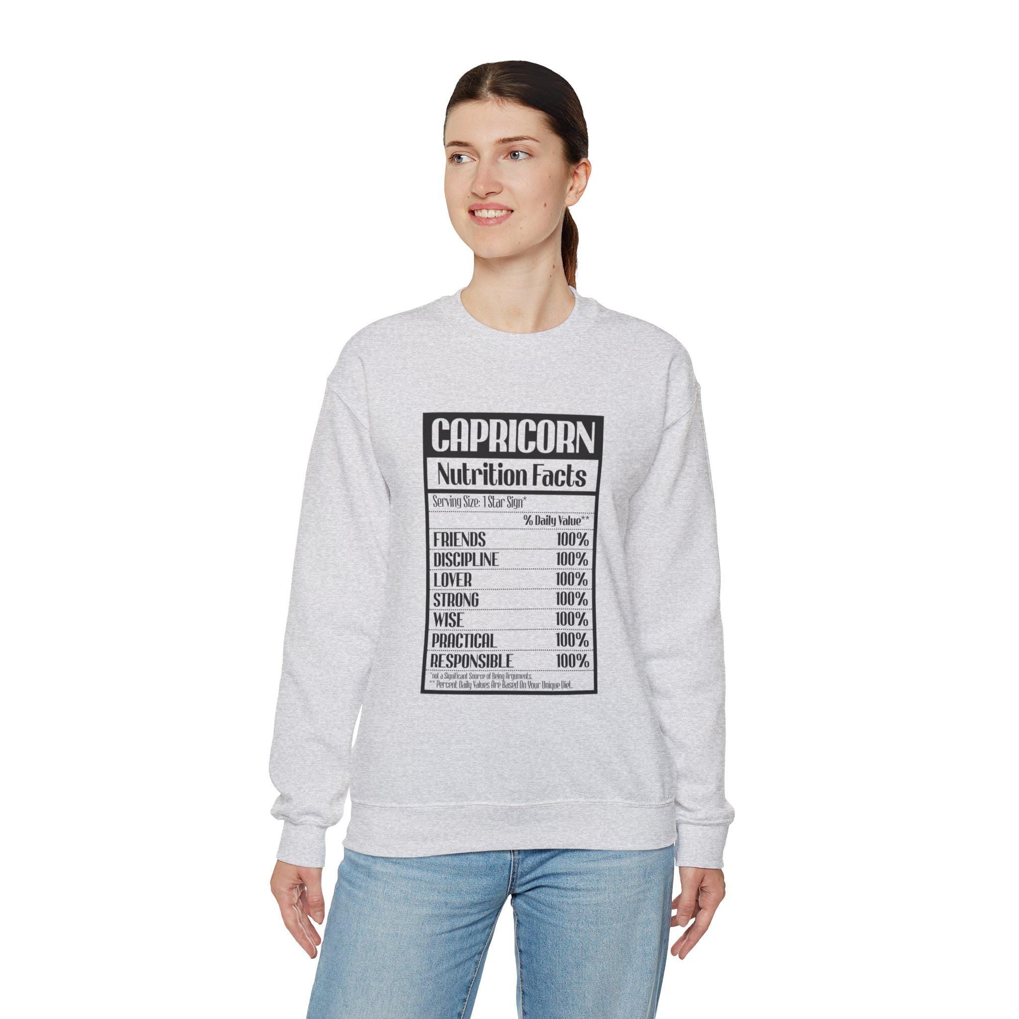 Capricorn nutrition facts Sweatshirt