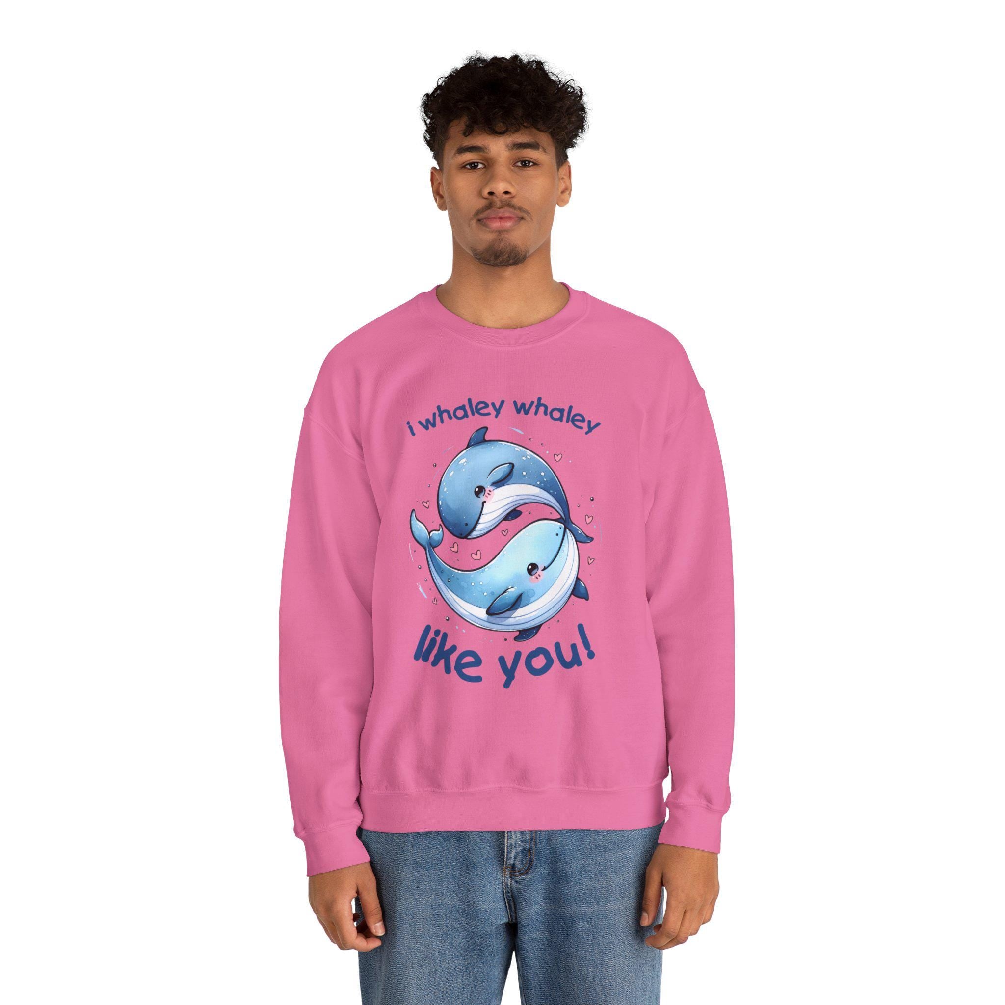 I Whaley Whaley Like You, Cute Whale Ying and Yang Sweatshirt