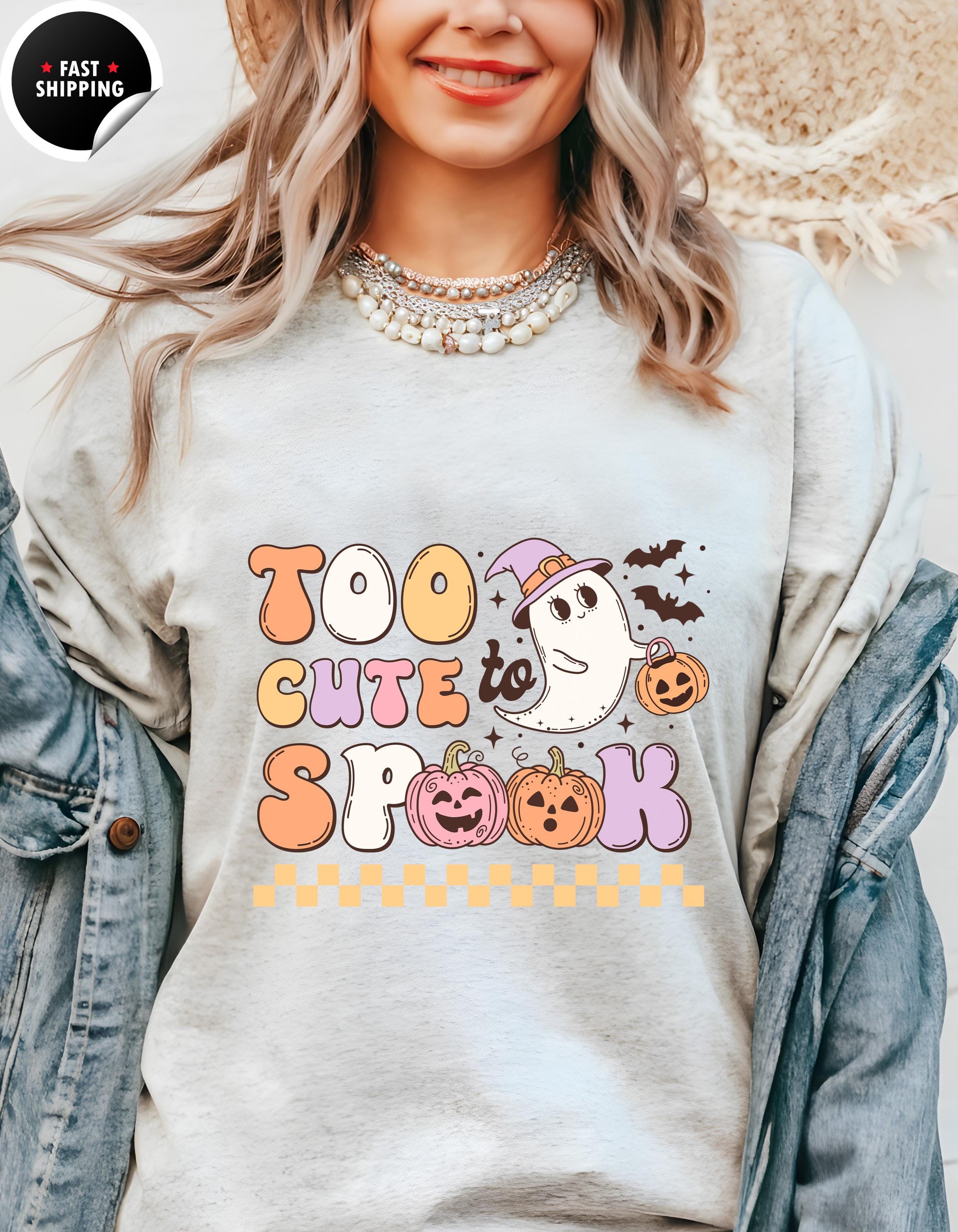 Too Cute to Spook Halloween T-Shirt | Fun And Adorable Graphic Tee for Halloween Parties & Celebrations