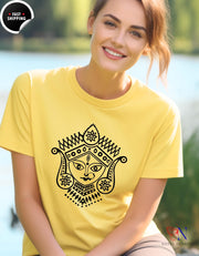 Ma Durga Graphic T-shirt for Diwali, Navratri & Durga Pooja - Cute Gift for Hindu Religion Followers