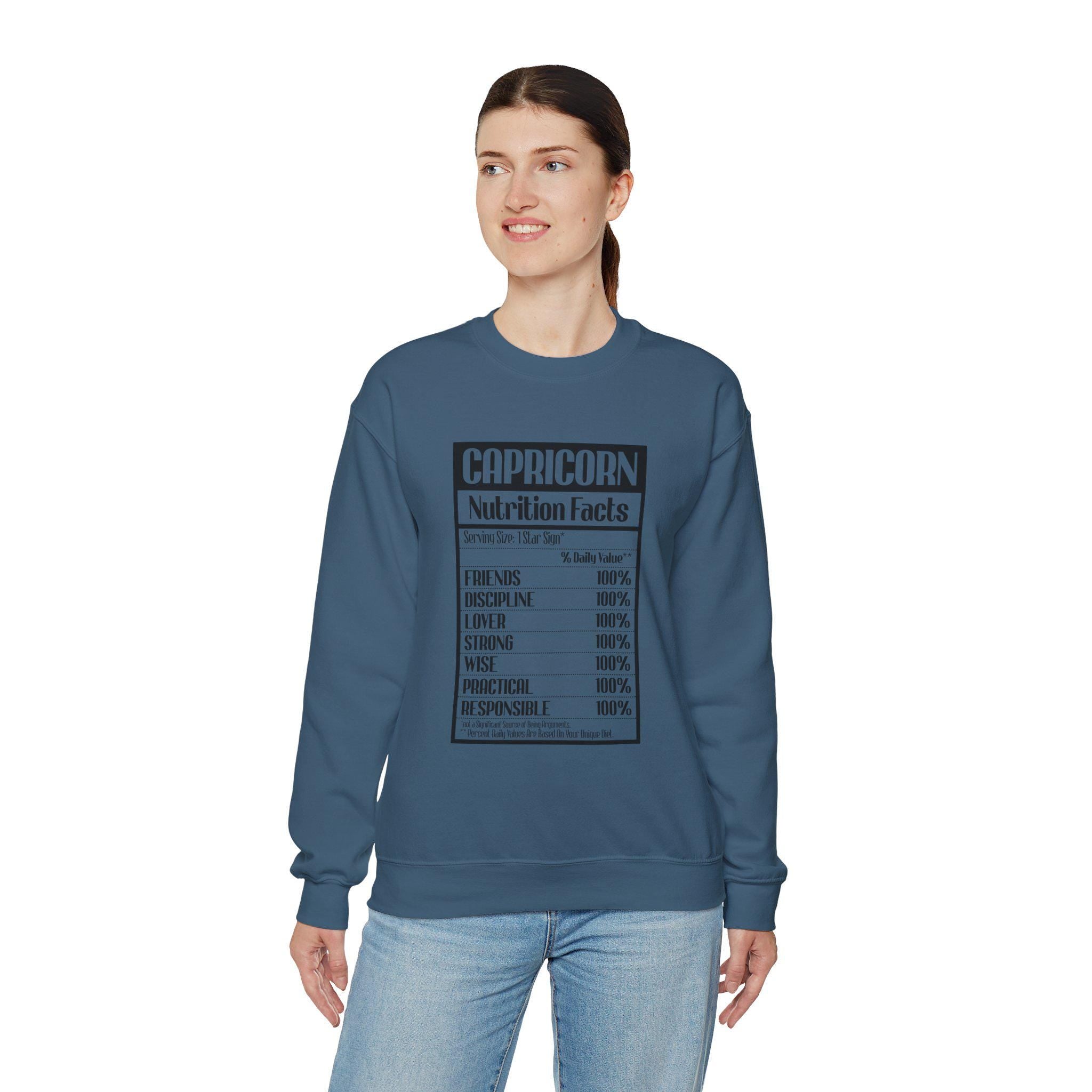 Capricorn nutrition facts Sweatshirt