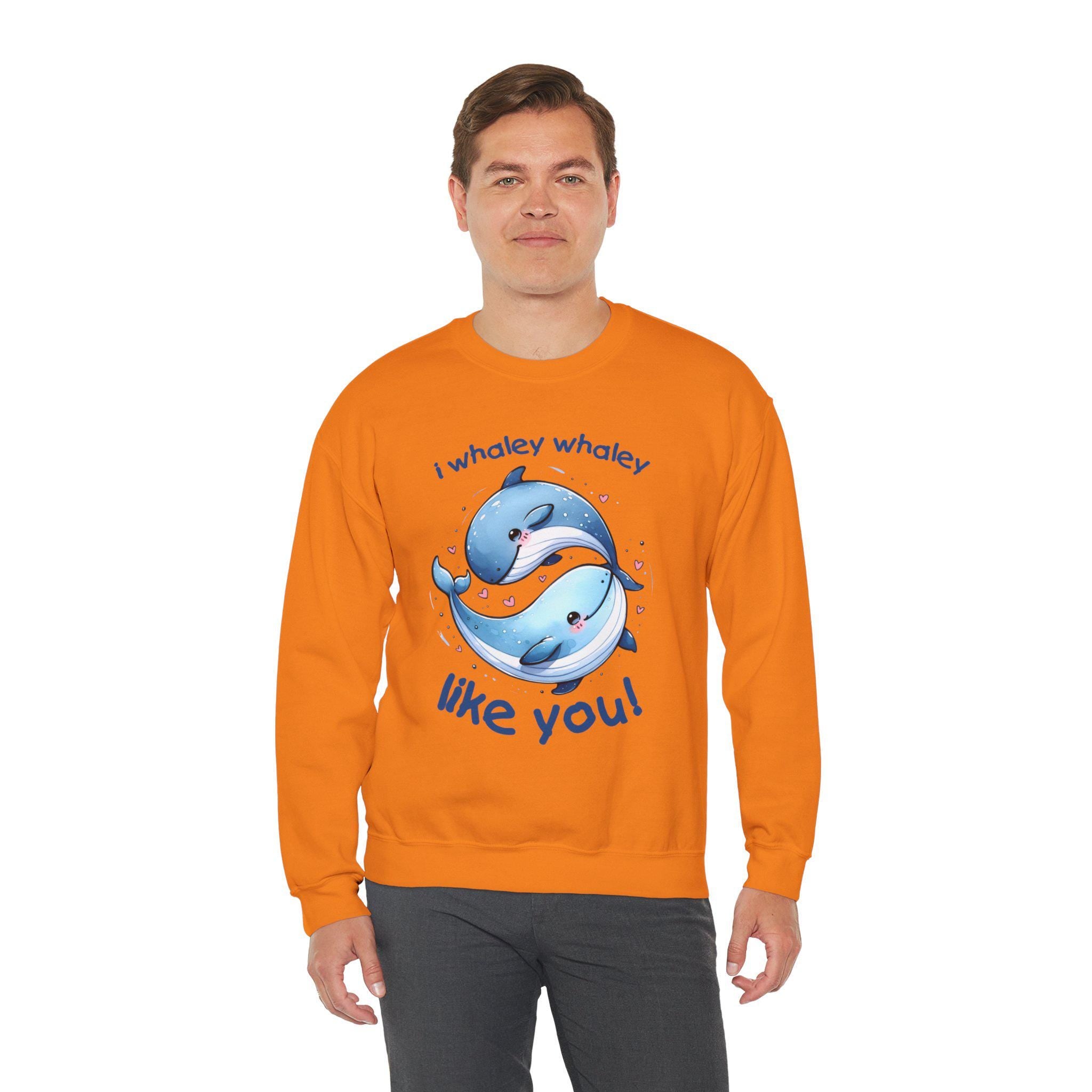 I Whaley Whaley Like You, Cute Whale Ying and Yang Sweatshirt