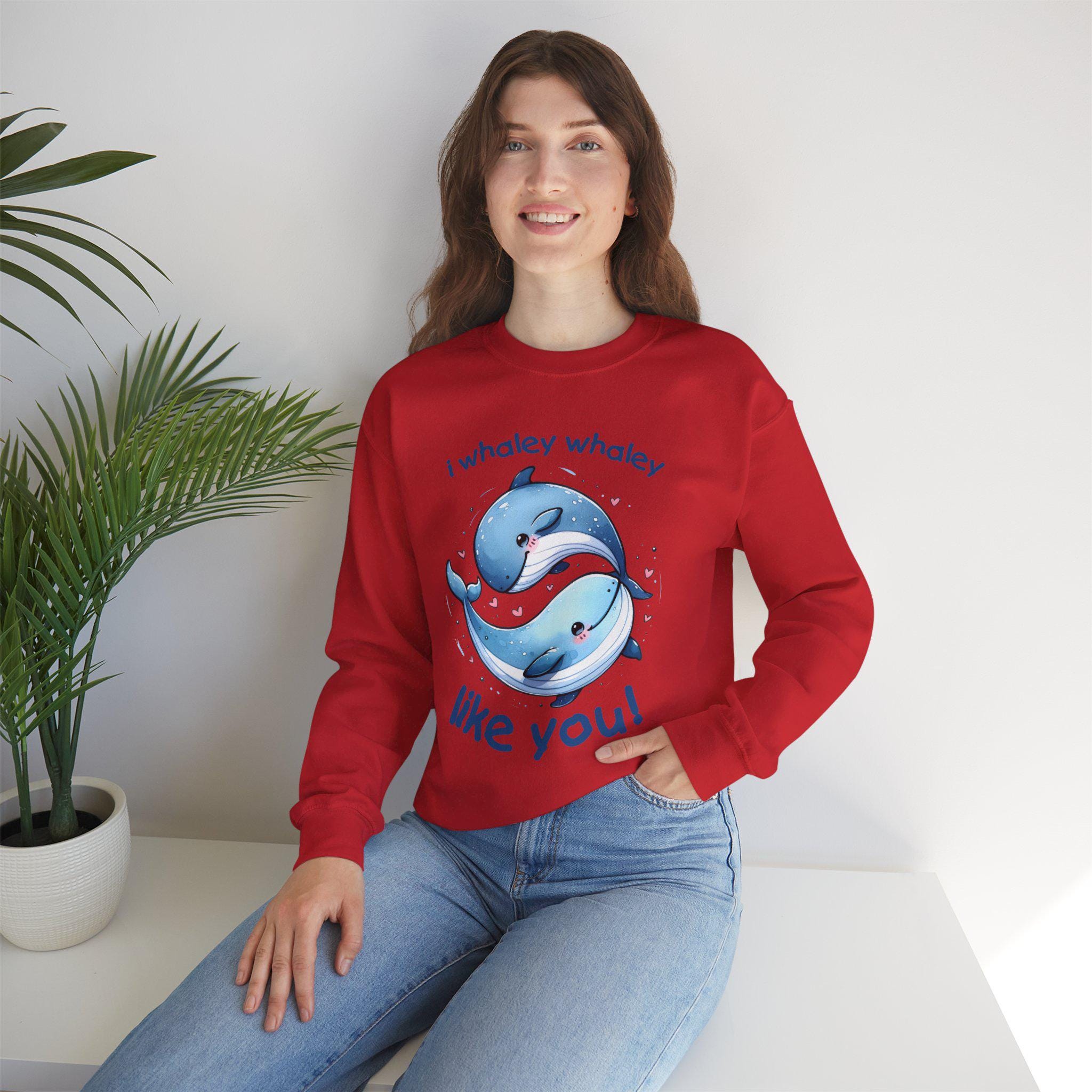 I Whaley Whaley Like You, Cute Whale Ying and Yang Sweatshirt