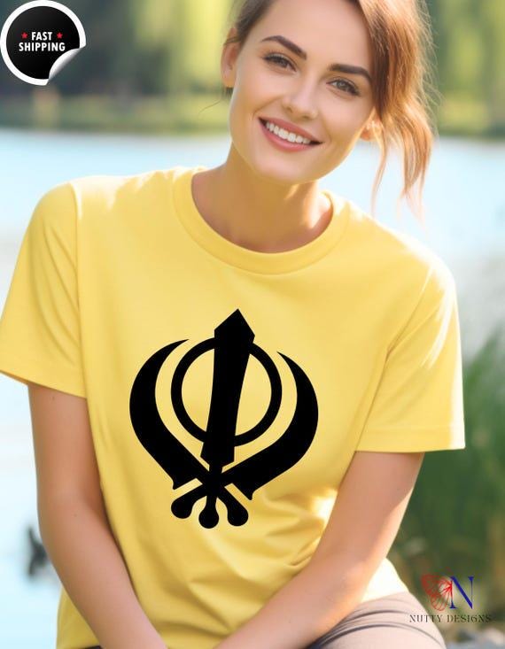 Golden Temple Khanda T-Shirt, Sikhism Symbol Shirt, Pride of Sikh Religion Apparel, Unisex Softstyle Tee, Sikh Gift