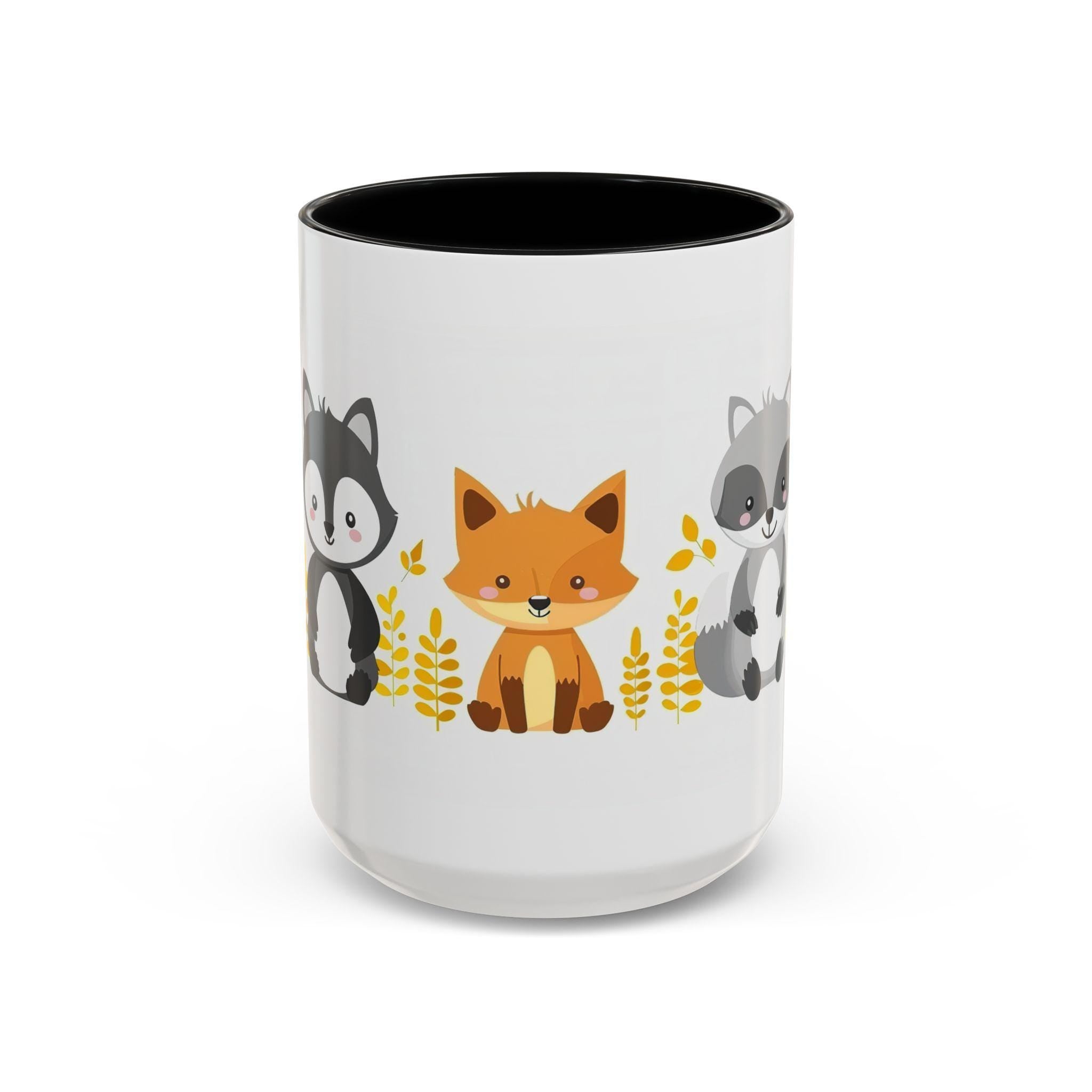 Kids My Jungle Friends Accent Coffee Mug (11, 15oz)