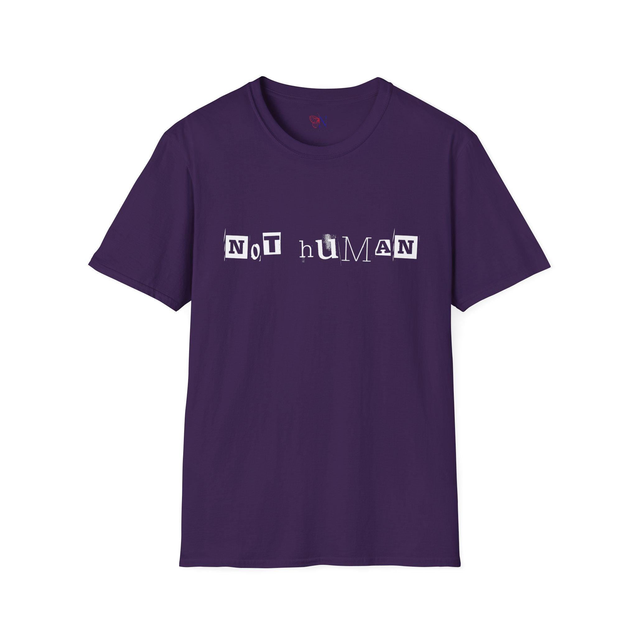 Not Human — Human Equality Protest T-Shirt Product Photo | Nutty Designs