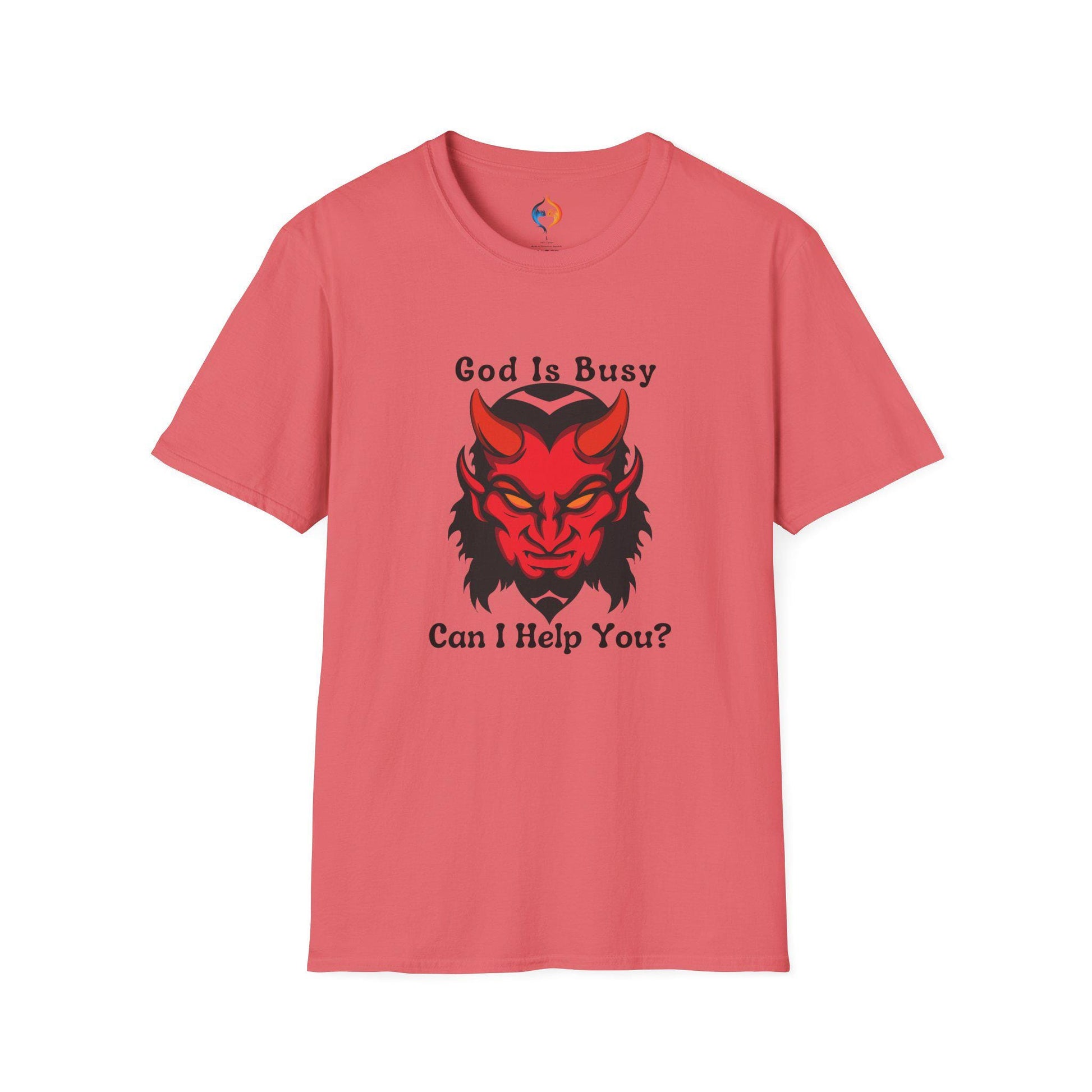 God Is Busy Dark , atheist religious T-Shirt Product Photo | Nutty Designs