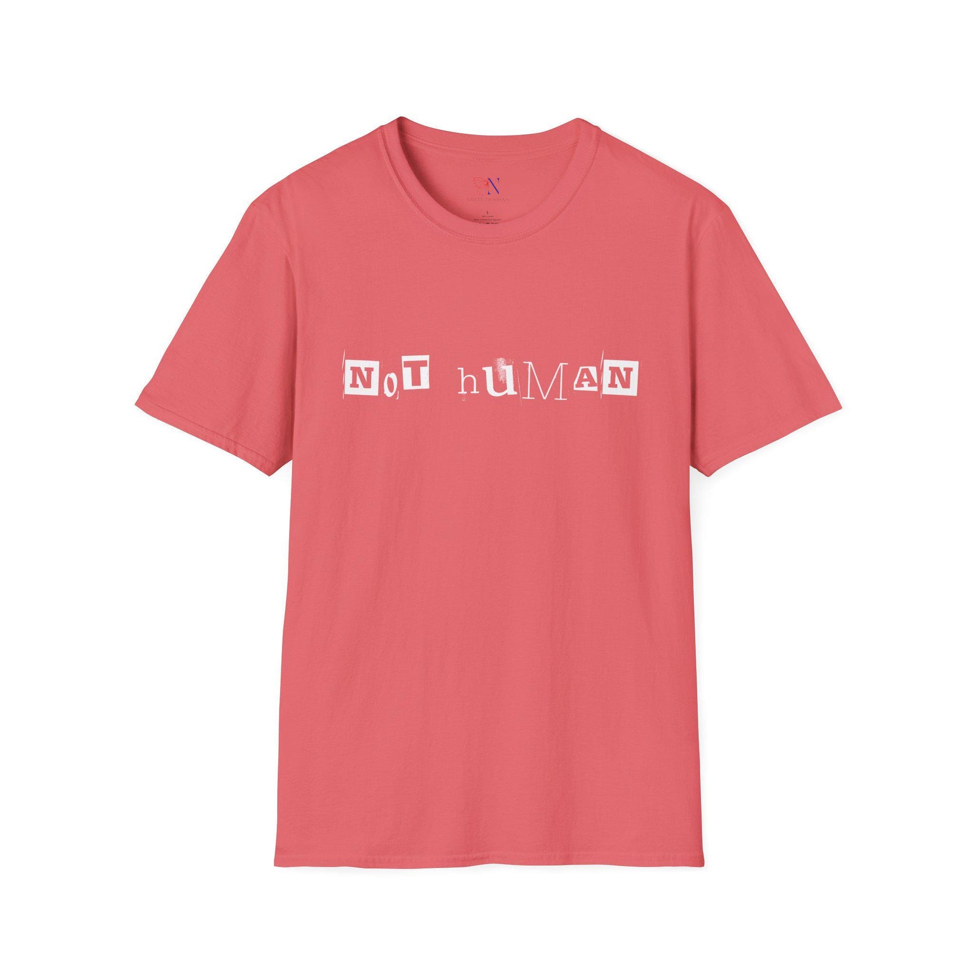 Not Human — Human Equality Protest T-Shirt Product Photo | Nutty Designs