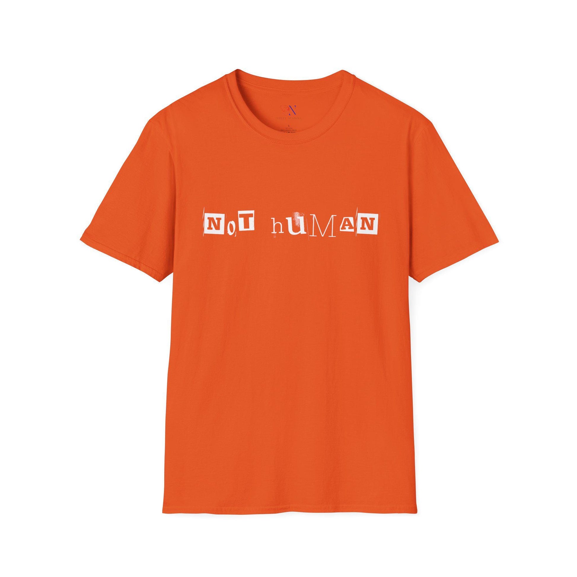 Not Human — Human Equality Protest T-Shirt Product Photo | Nutty Designs