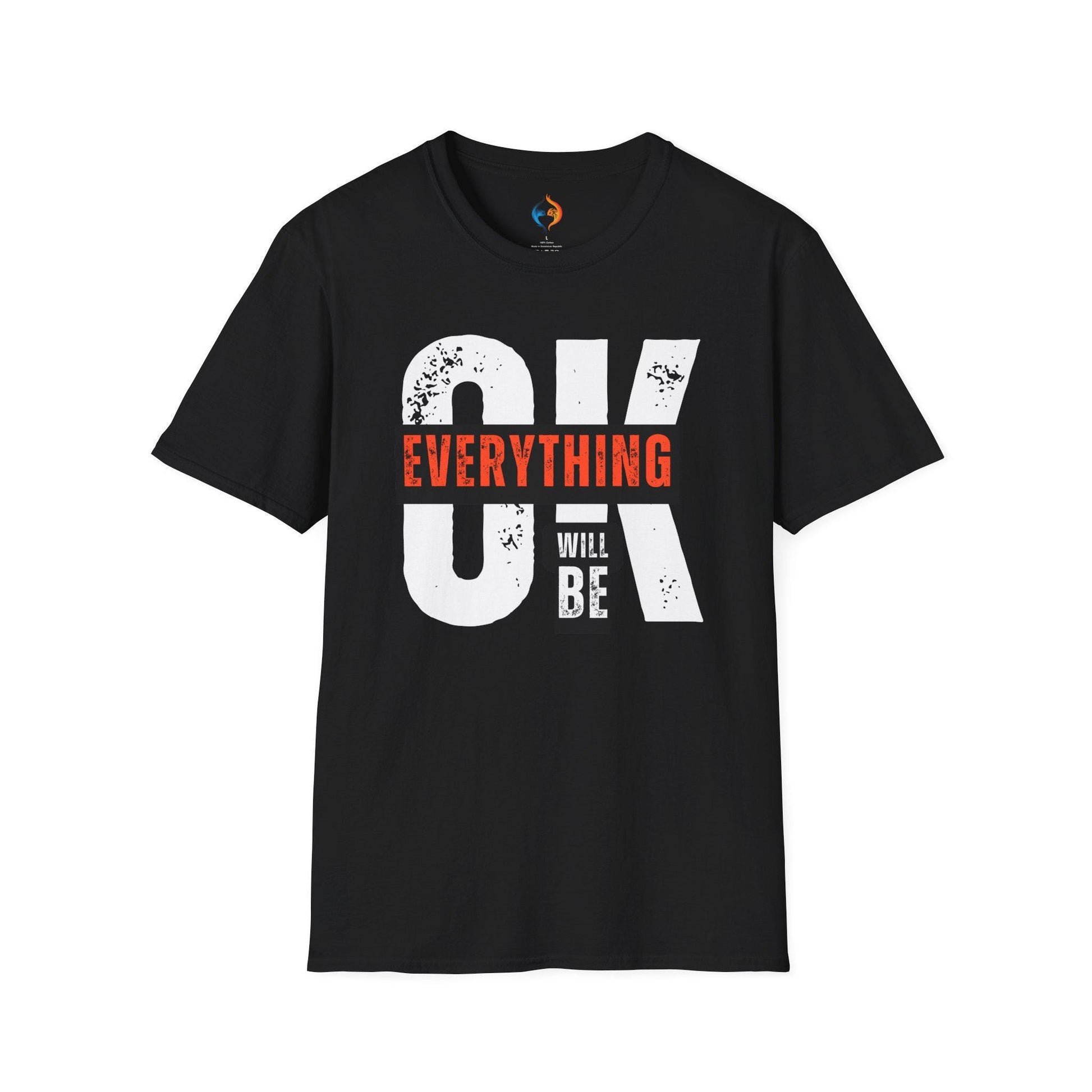 Everything Will Be Ok Positivity T-Shirt Product Photo | Nutty Designs