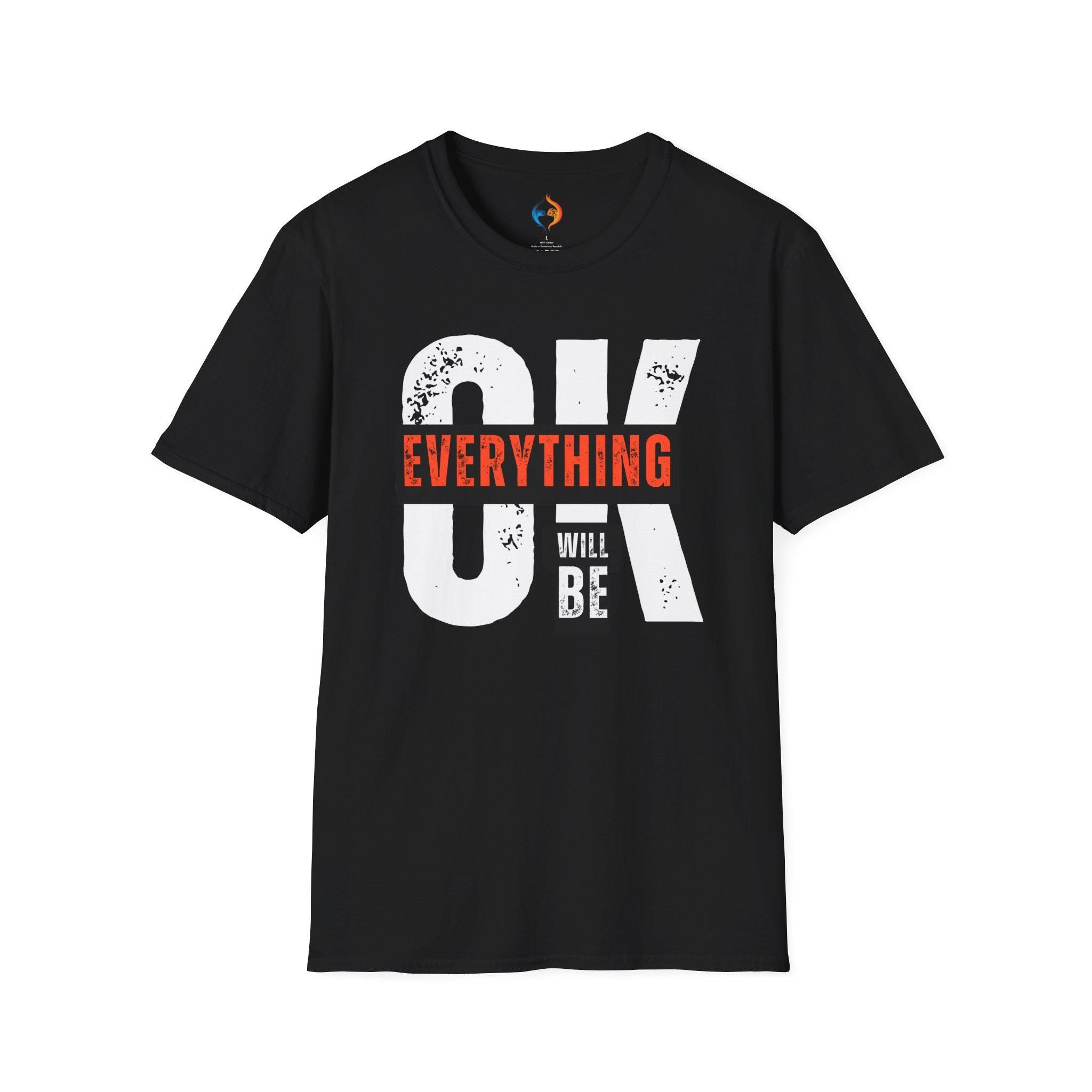 Everything Will Be Ok Positivity T-Shirt Product Photo | Nutty Designs
