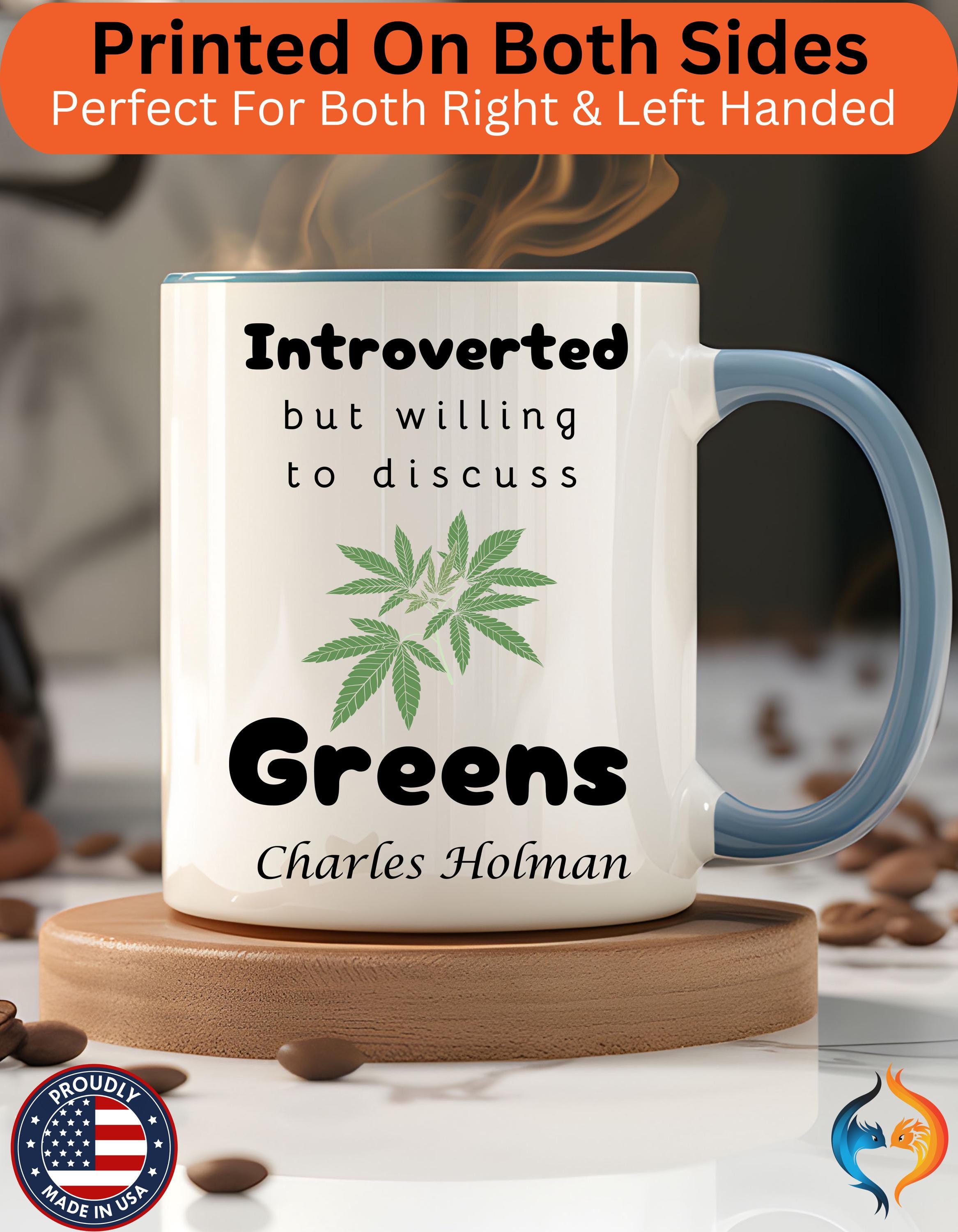 Introverted Greens Mug - Funny Food Lover Gift