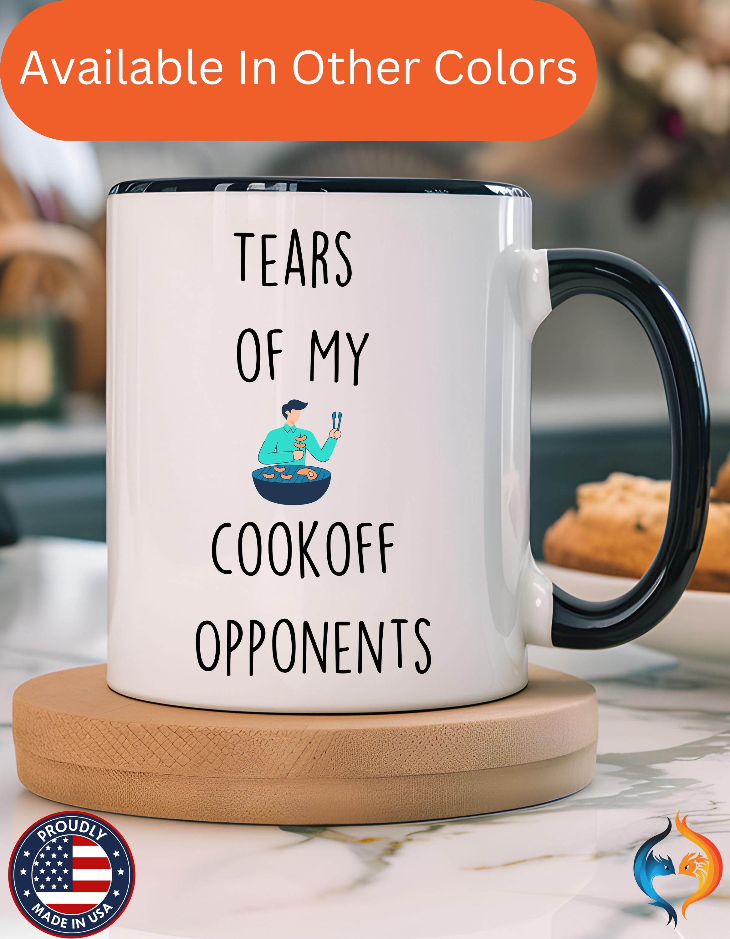 Funny Coffee Mug, Personalized Mug, Tears Of My Cookoff Opponents, Accent Cup (11oz, 15oz), Sarcastic Tea Coffee Cup, Gift Under 20