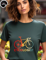 Cycologist T-Shirt, Retro Evolution Style Cycling Shirt, Biker's Tee, Perfect Gift for Bike Lovers, Bicycle Sport Apparel