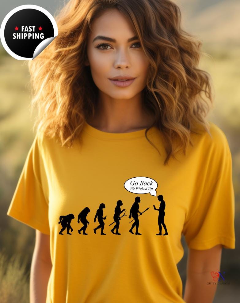 Go Back, We F*ked Up, idea T-Shirt Lifestyle Mockup | Nutty Designs