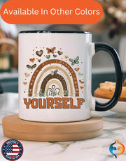 Personalized Mug, Believe In Yourself Accent Coffee Cup (11, 15oz), Gift Under 20, White Elephant, Inspirational, Motivational gift