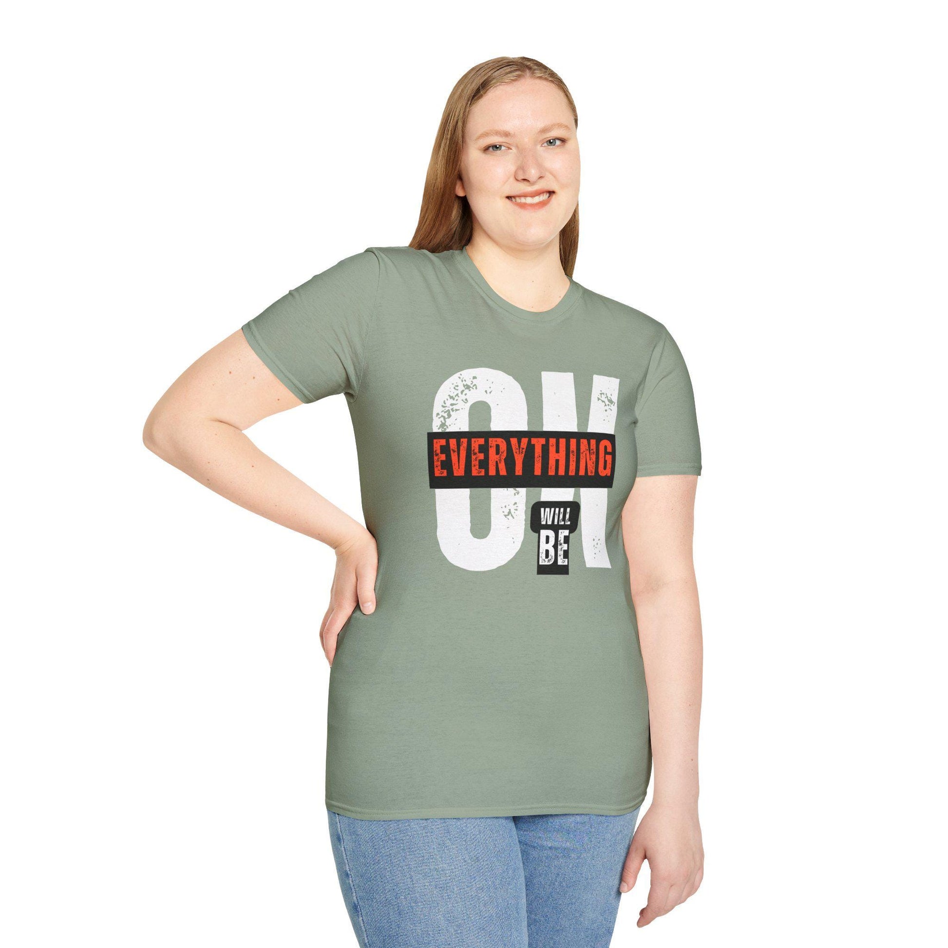 Everything Will Be Ok Positivity T-Shirt Product Photo | Nutty Designs
