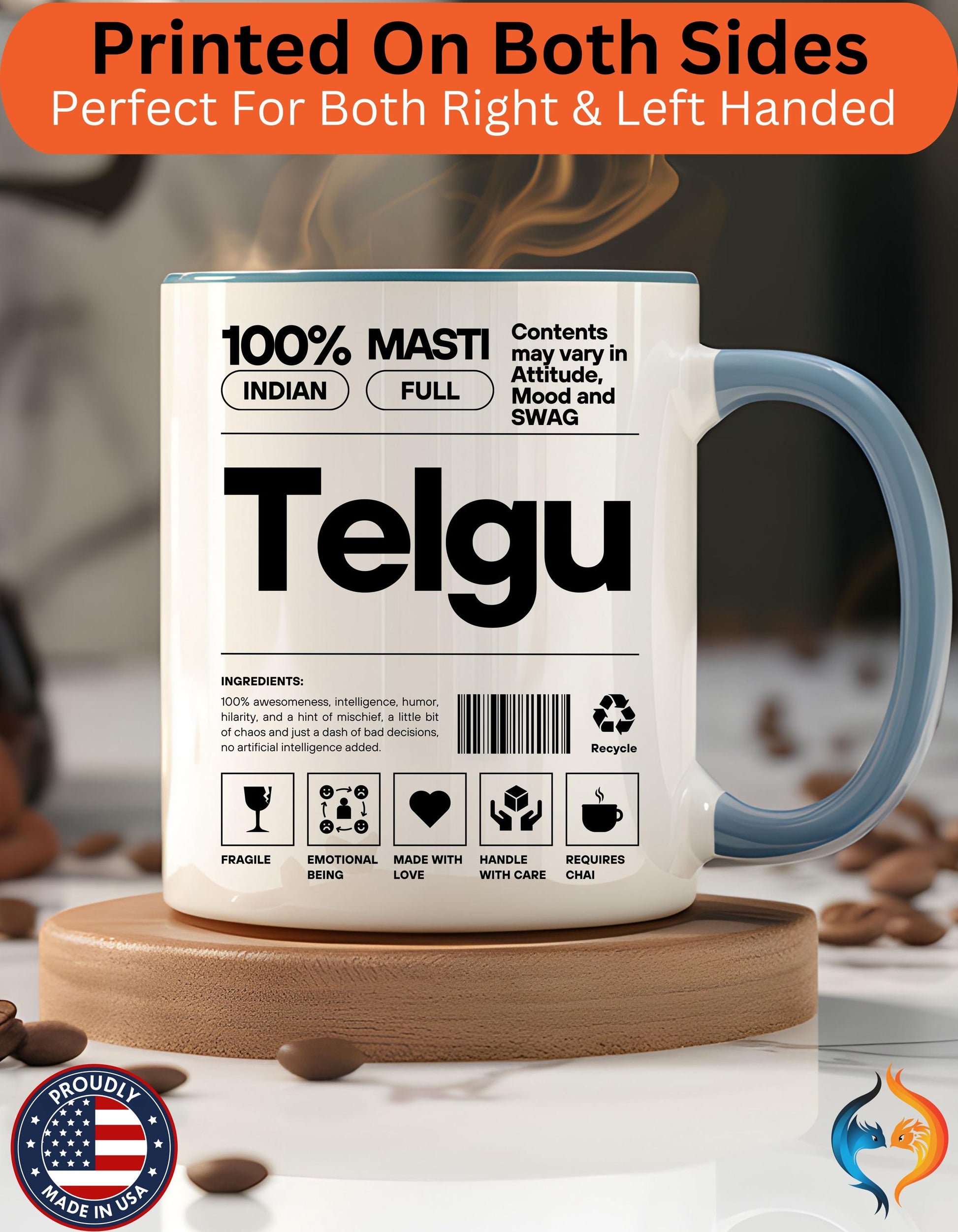 Telgu Roots Mug Product Photo | Nutty Designs