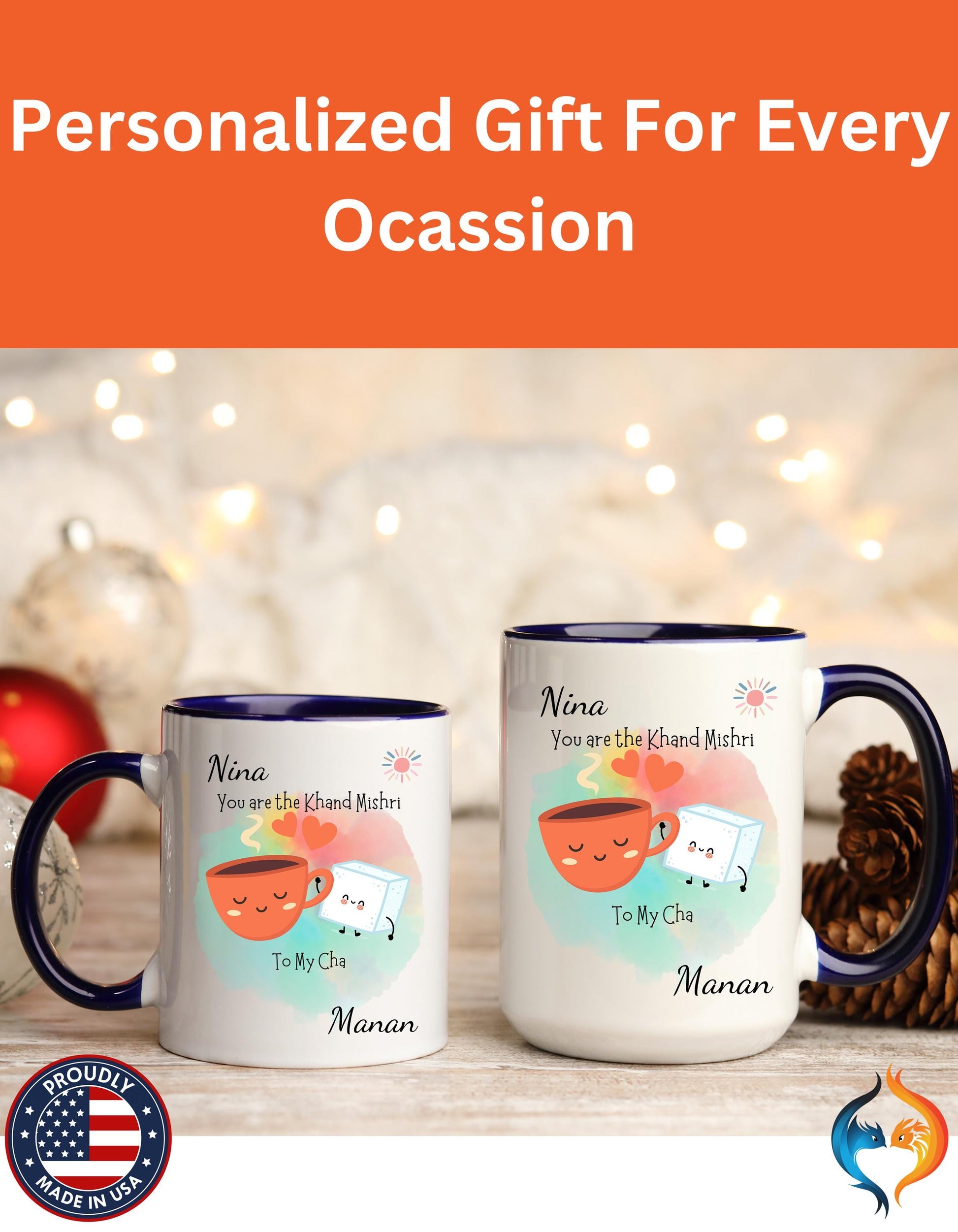 You Are Khand Mishri To My Cha Cup , Anniversary, Wedding Mug Lifestyle Mockup | Nutty Designs