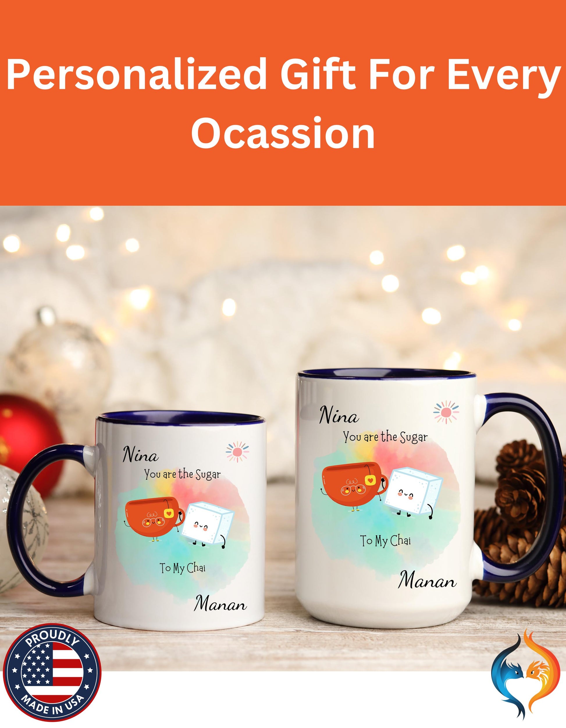 You Are The Sugar To My Chai Romantic Mug Product Photo | Nutty Designs