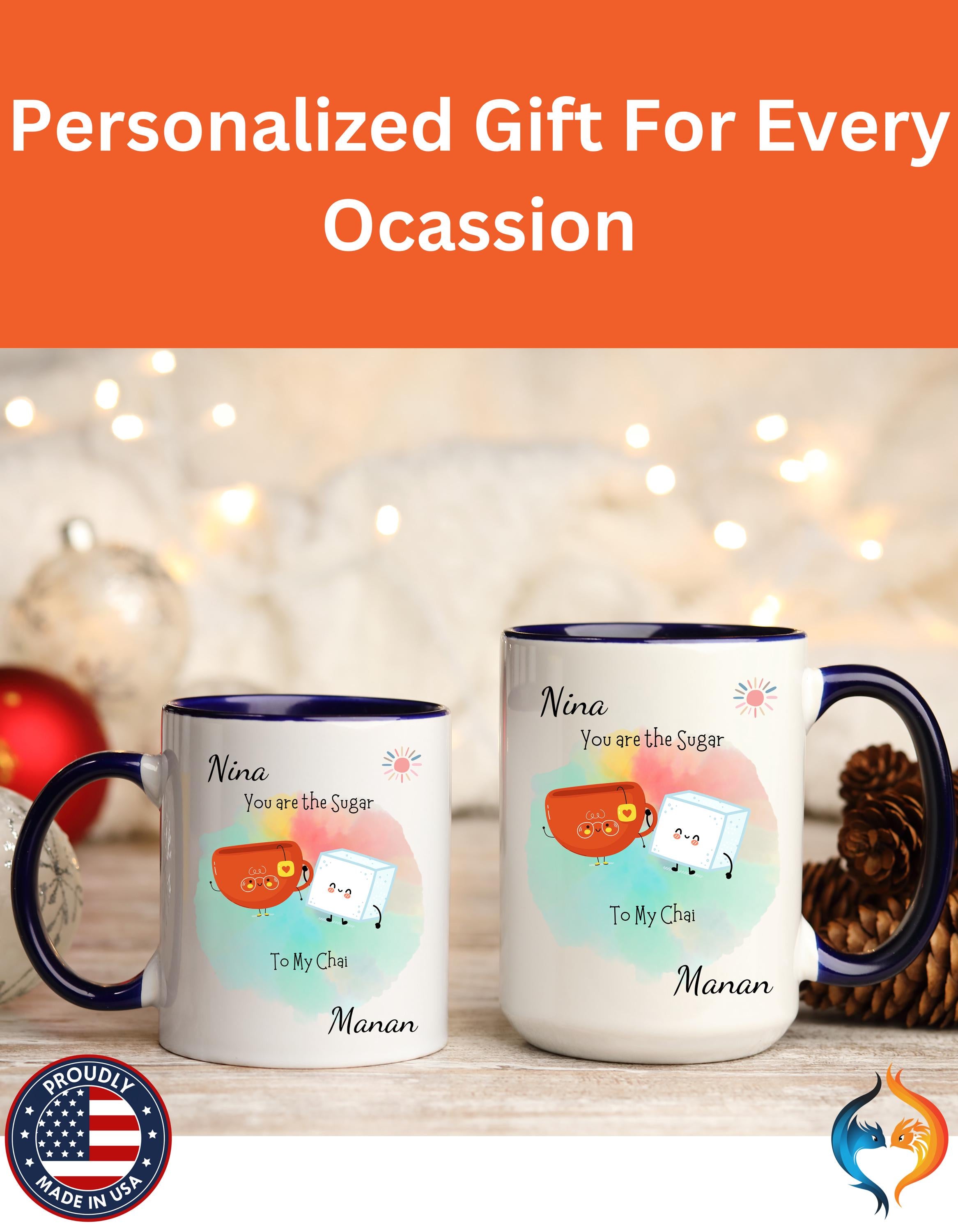 You Are The Sugar To My Chai Romantic Mug Product Photo | Nutty Designs