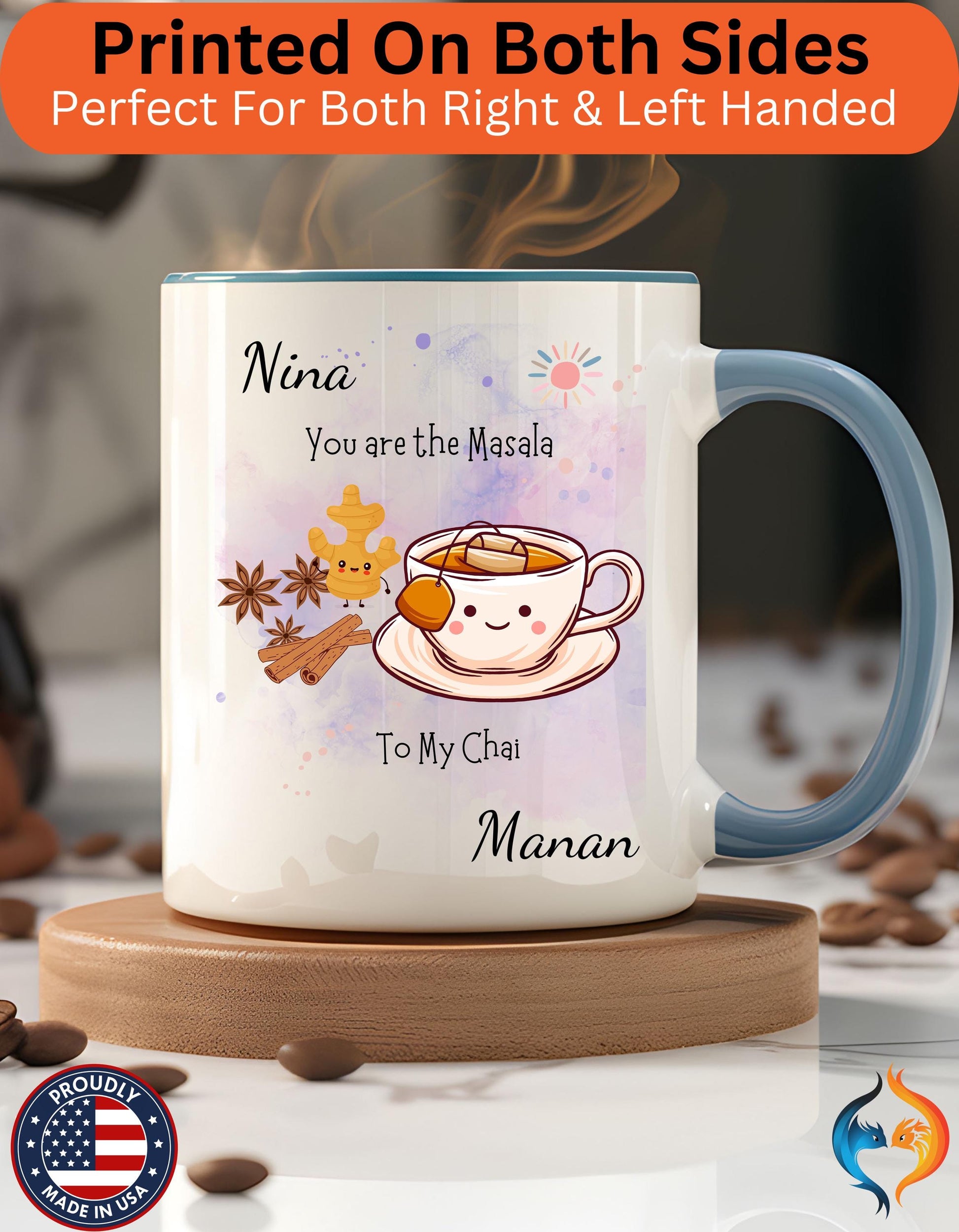 You Are The Masala To My Chai , Anniversary Wedding, Valentines Mug Lifestyle Mockup | Nutty Designs
