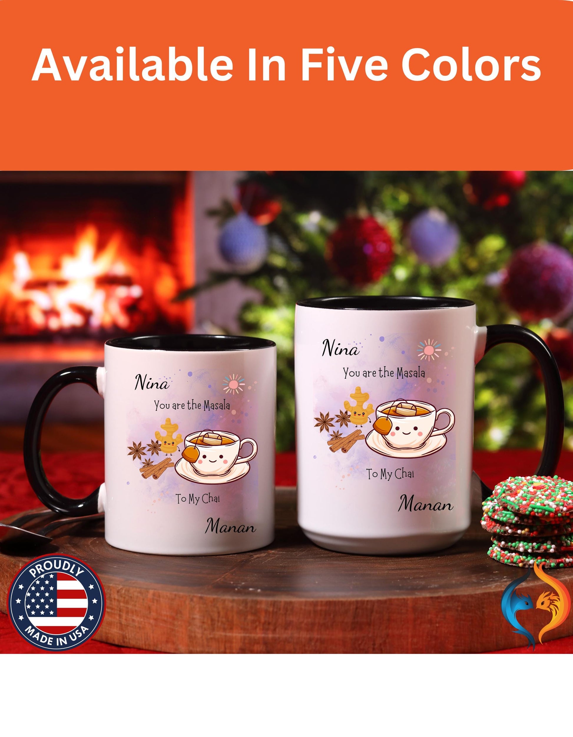 You Are The Masala To My Chai , Anniversary Wedding, Valentines Mug Product Photo | Nutty Designs