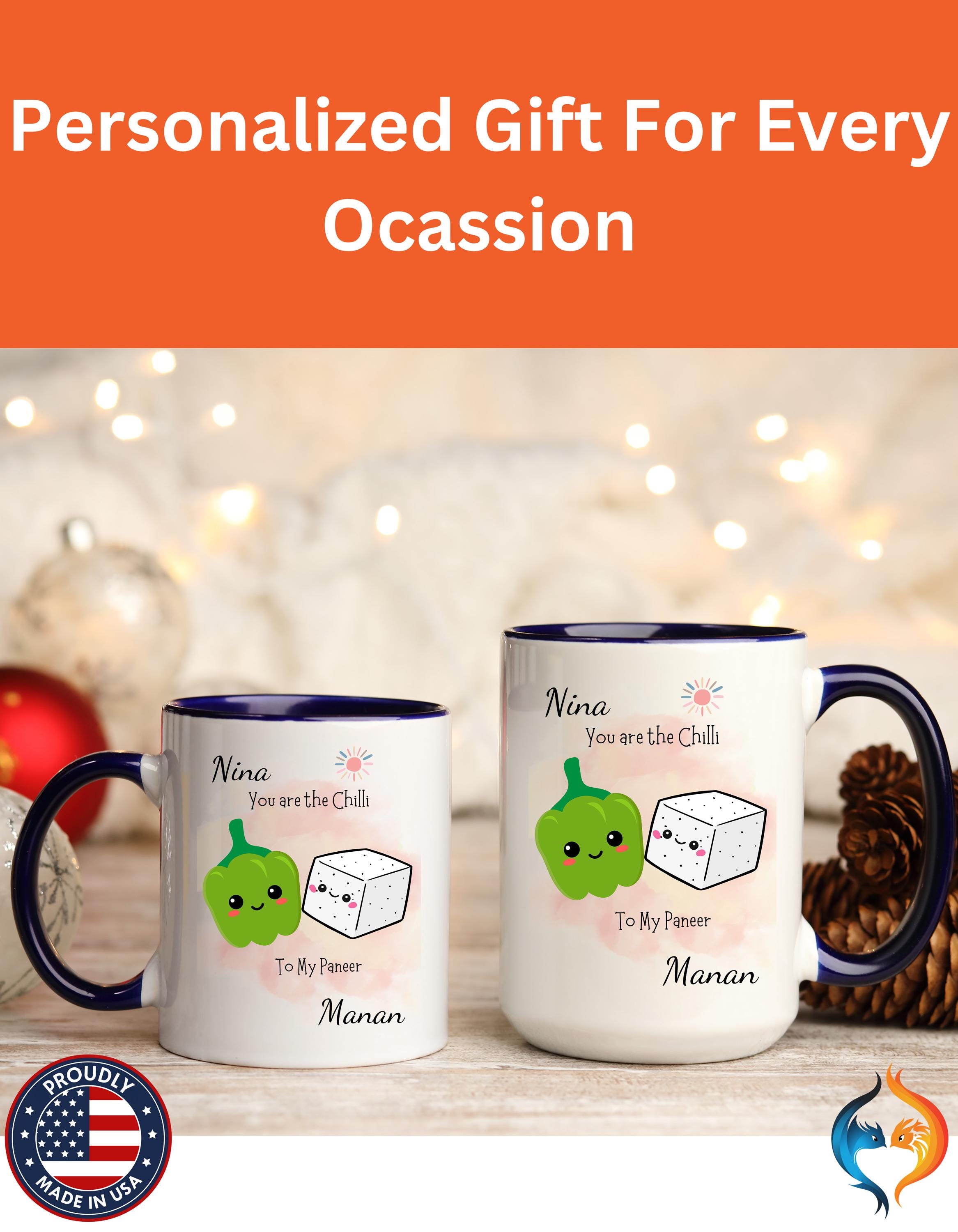 You Are Chili To My Paneer Couple , Anniversary, Valentines Mug Product Photo | Nutty Designs