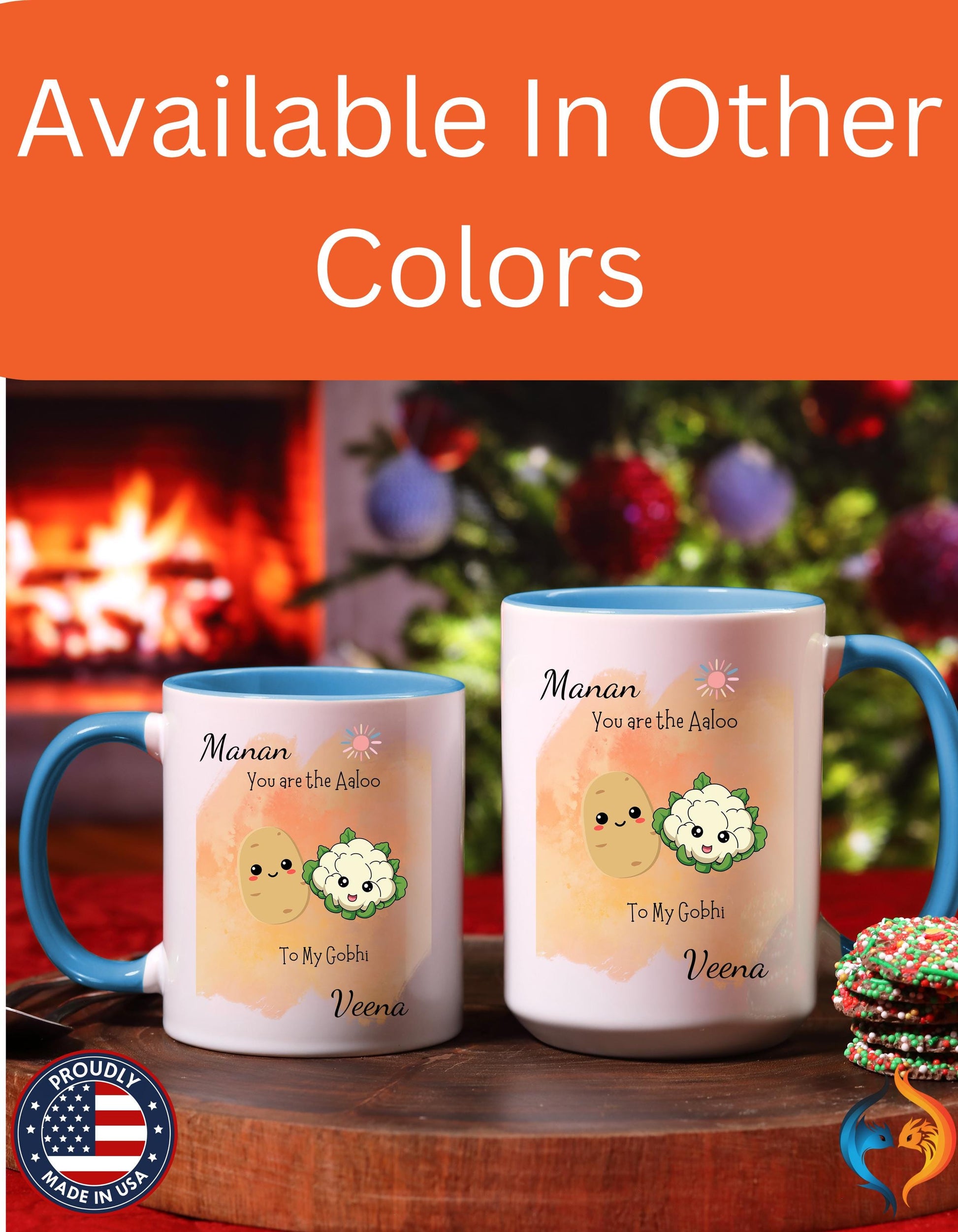 You Are Aaloo To My Gobhi Couple , Anniversary, Valentines Mug Product Photo | Nutty Designs