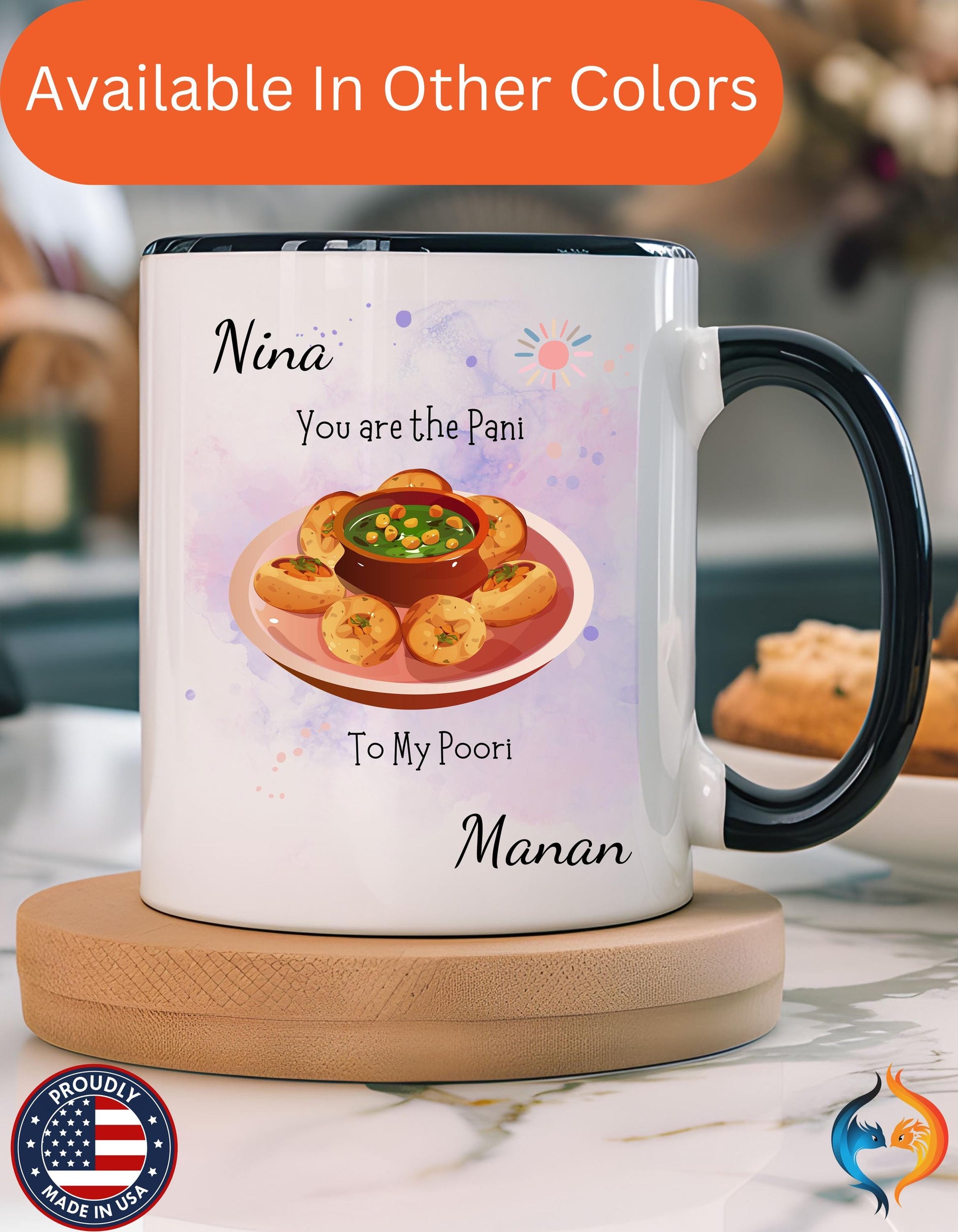 You Are Pani To My Poori , Anniversary, Wedding, Valentines Mug Lifestyle Mockup | Nutty Designs