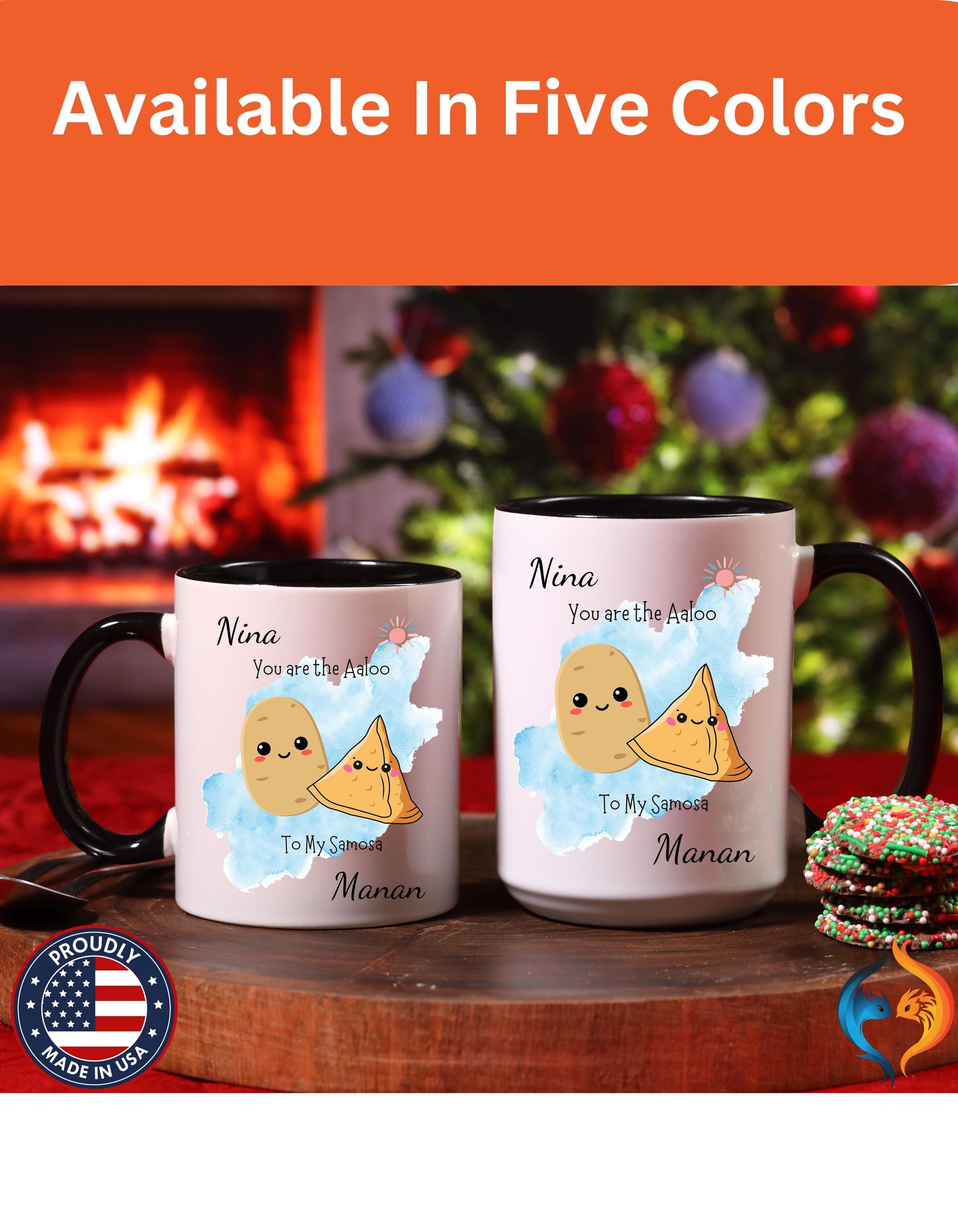 You Are Aaloo To My Samosa , Anniversary, Wedding, Valentines Mug Product Photo | Nutty Designs