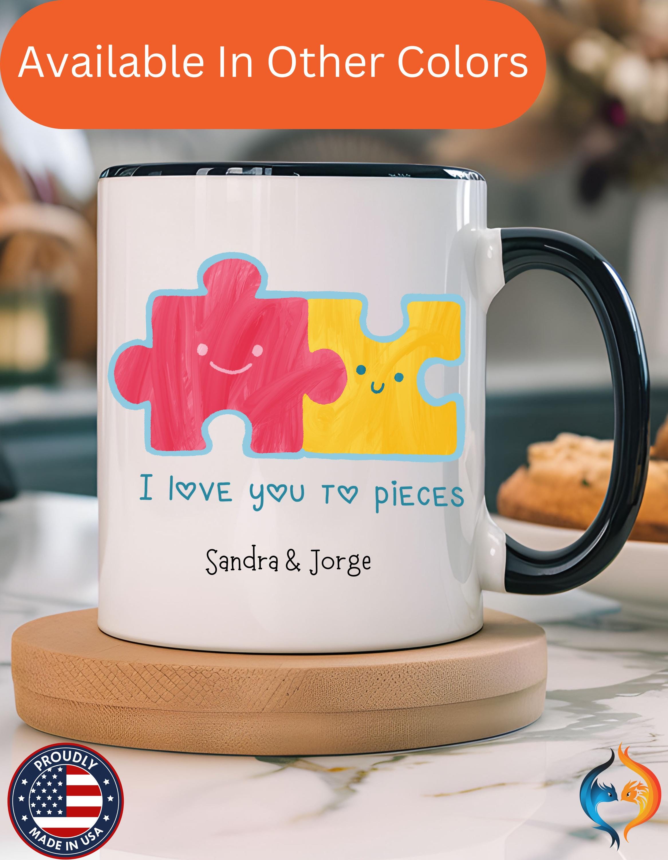 I love You To Pieces , Anniversary Mug Product Photo | Nutty Designs