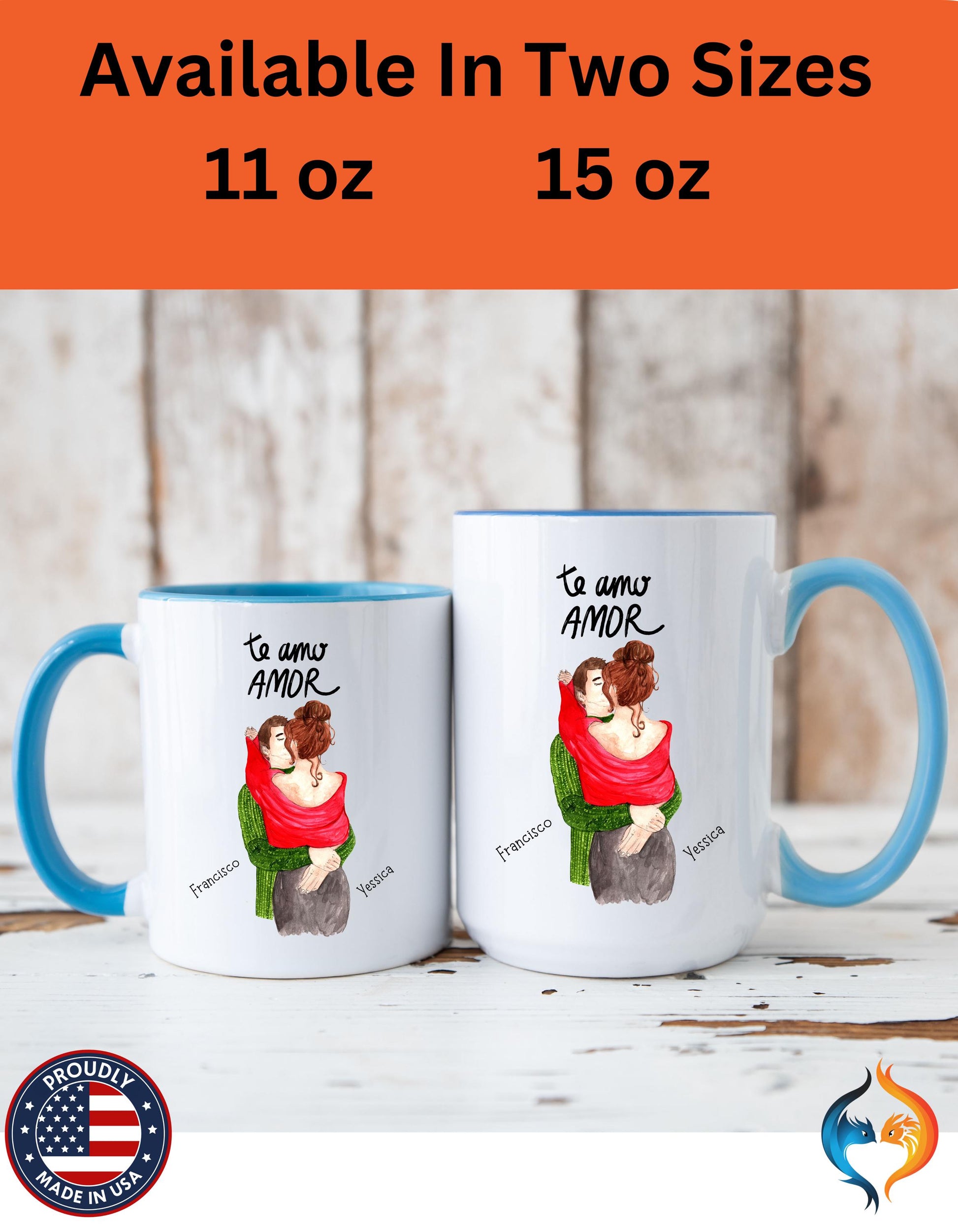 Te Amo Amor, Love You My Love Spanish Mug Product Photo | Nutty Designs