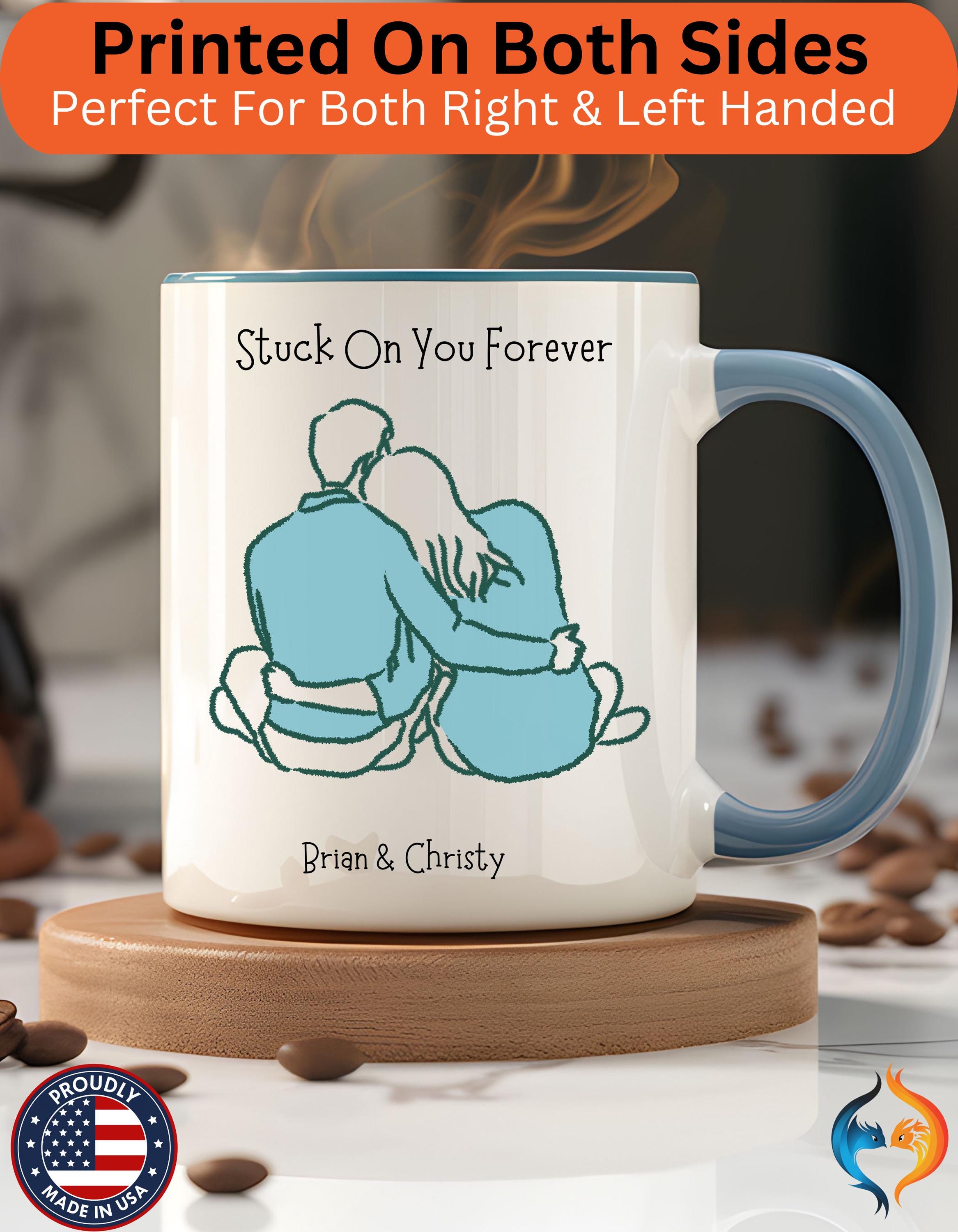 Stuck On You Forever Romantic , Anniversary Mug Product Photo | Nutty Designs