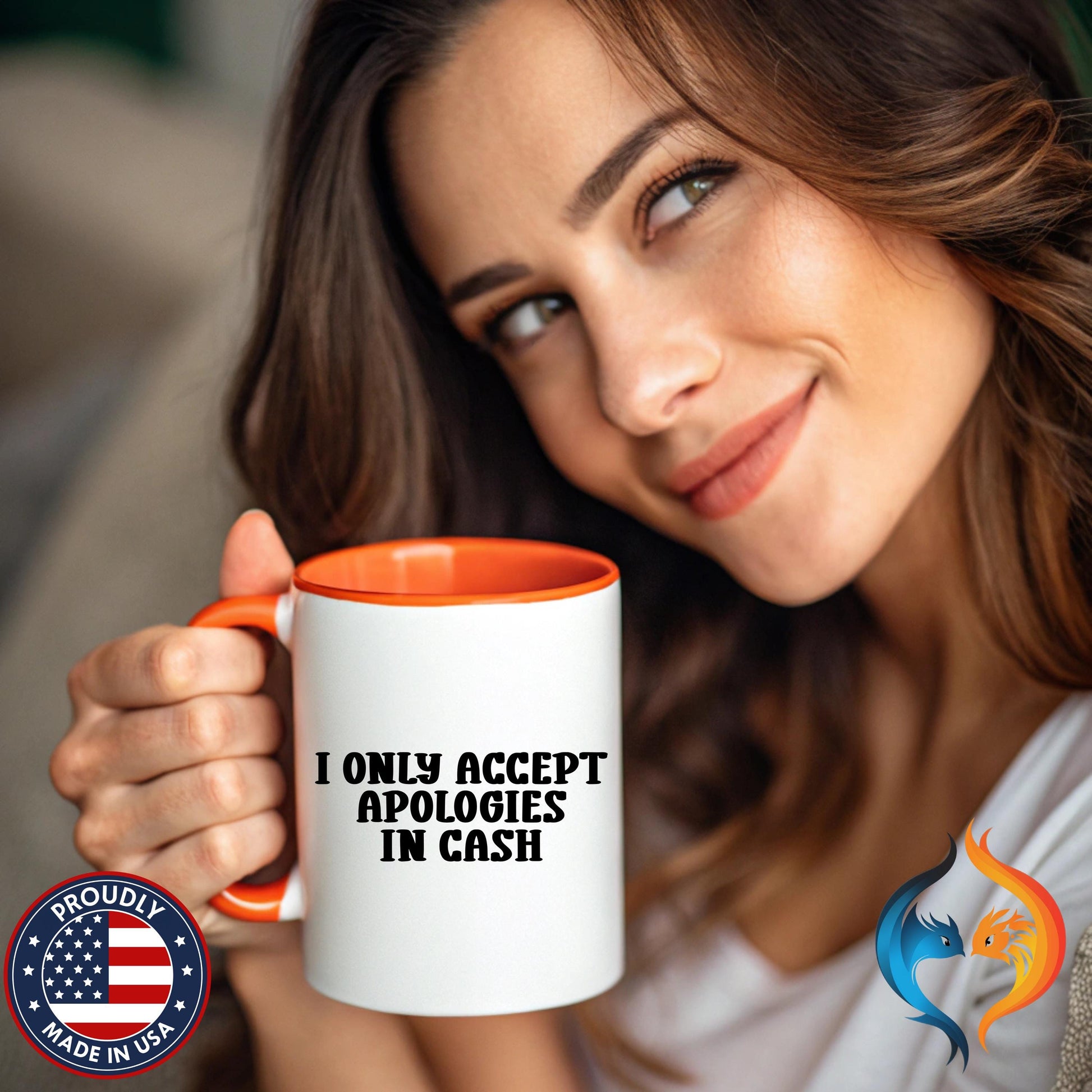 I Only Accept Apologies in Cash Mug Product Photo | Nutty Designs
