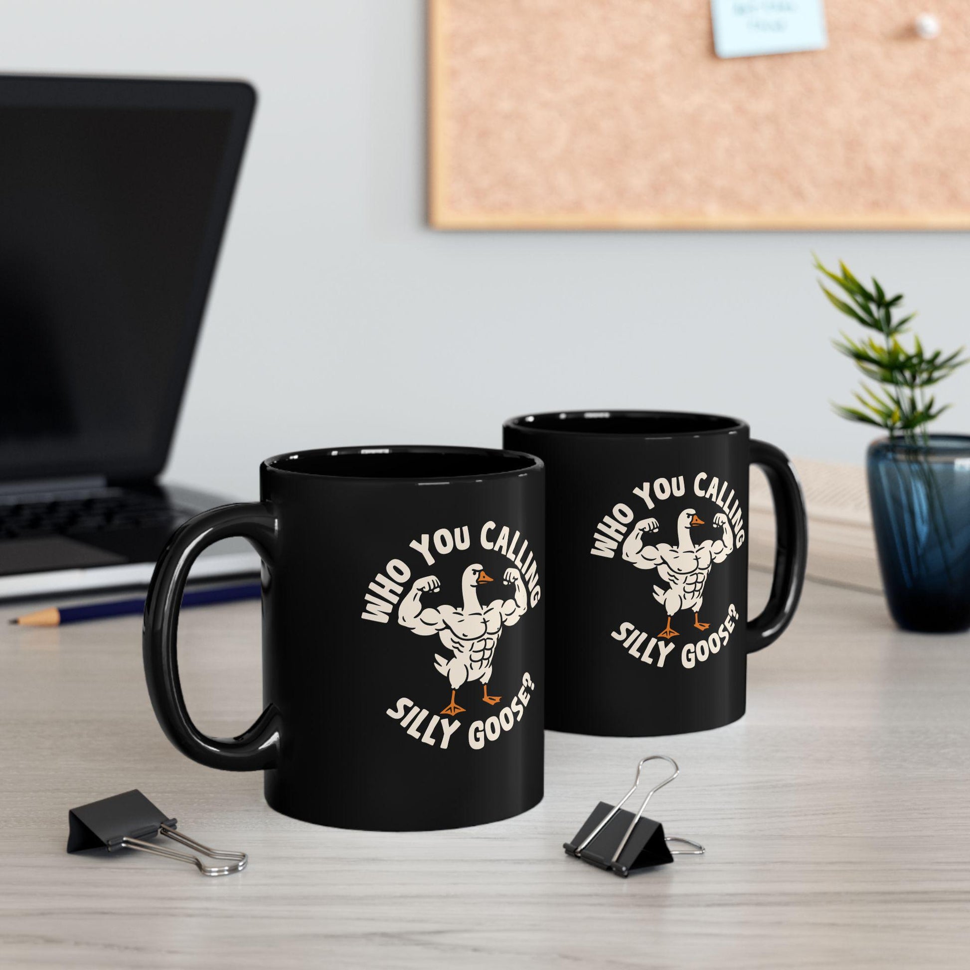 Who You Calling Silly Goose Mug Lifestyle Mockup | Nutty Designs