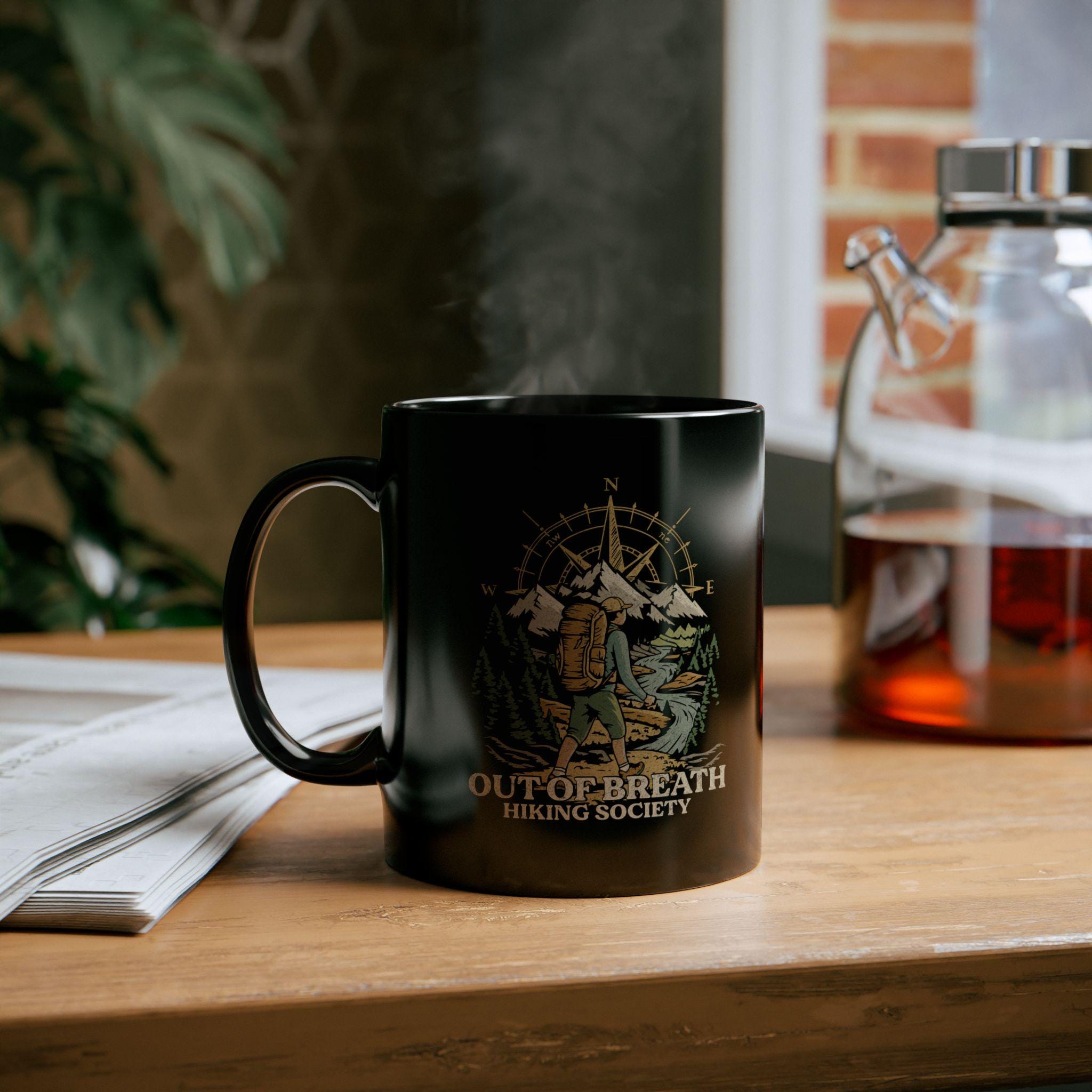 Out Of Breath Hiking Society Mug Product Photo | Nutty Designs