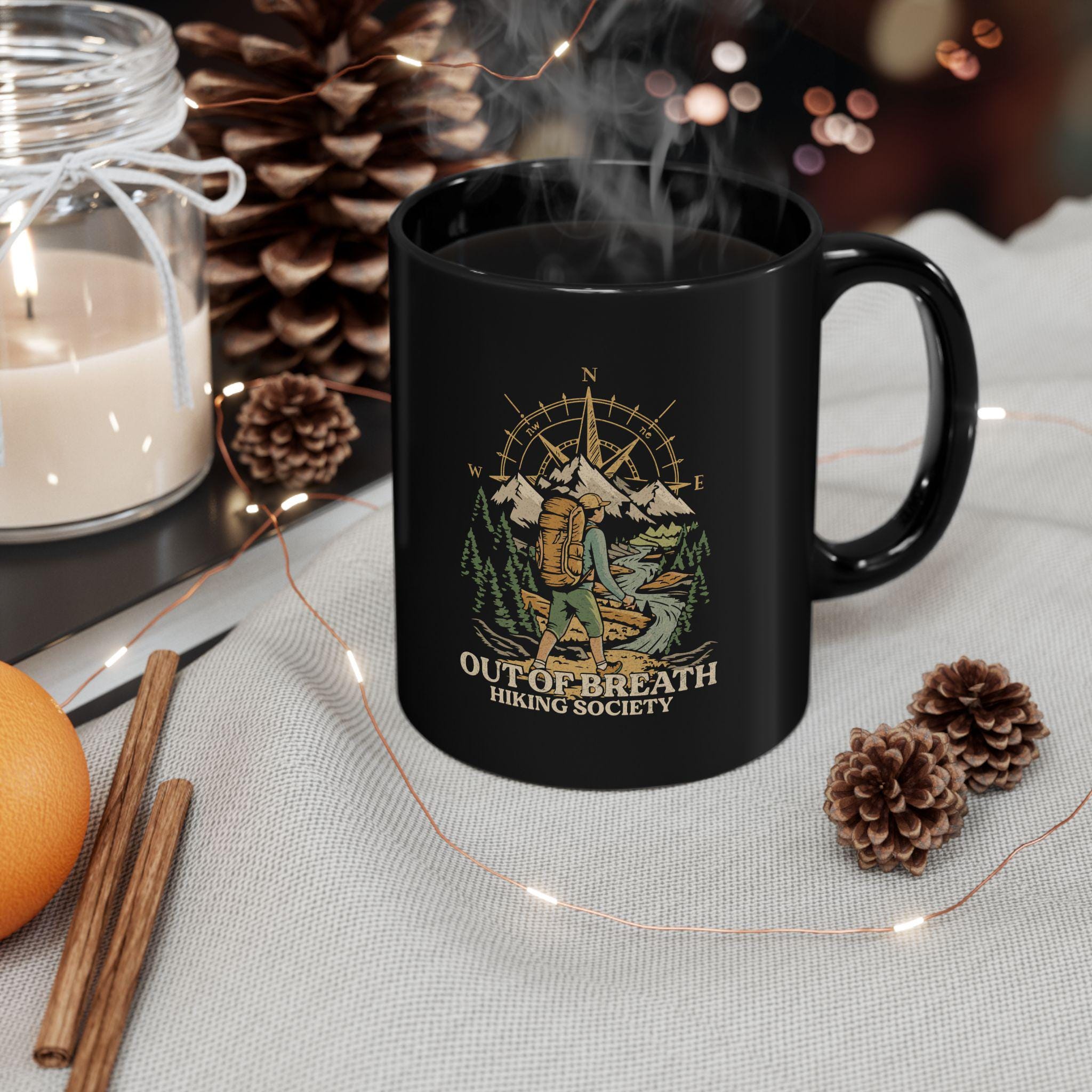 Out Of Breath Hiking Society Mug Product Photo | Nutty Designs